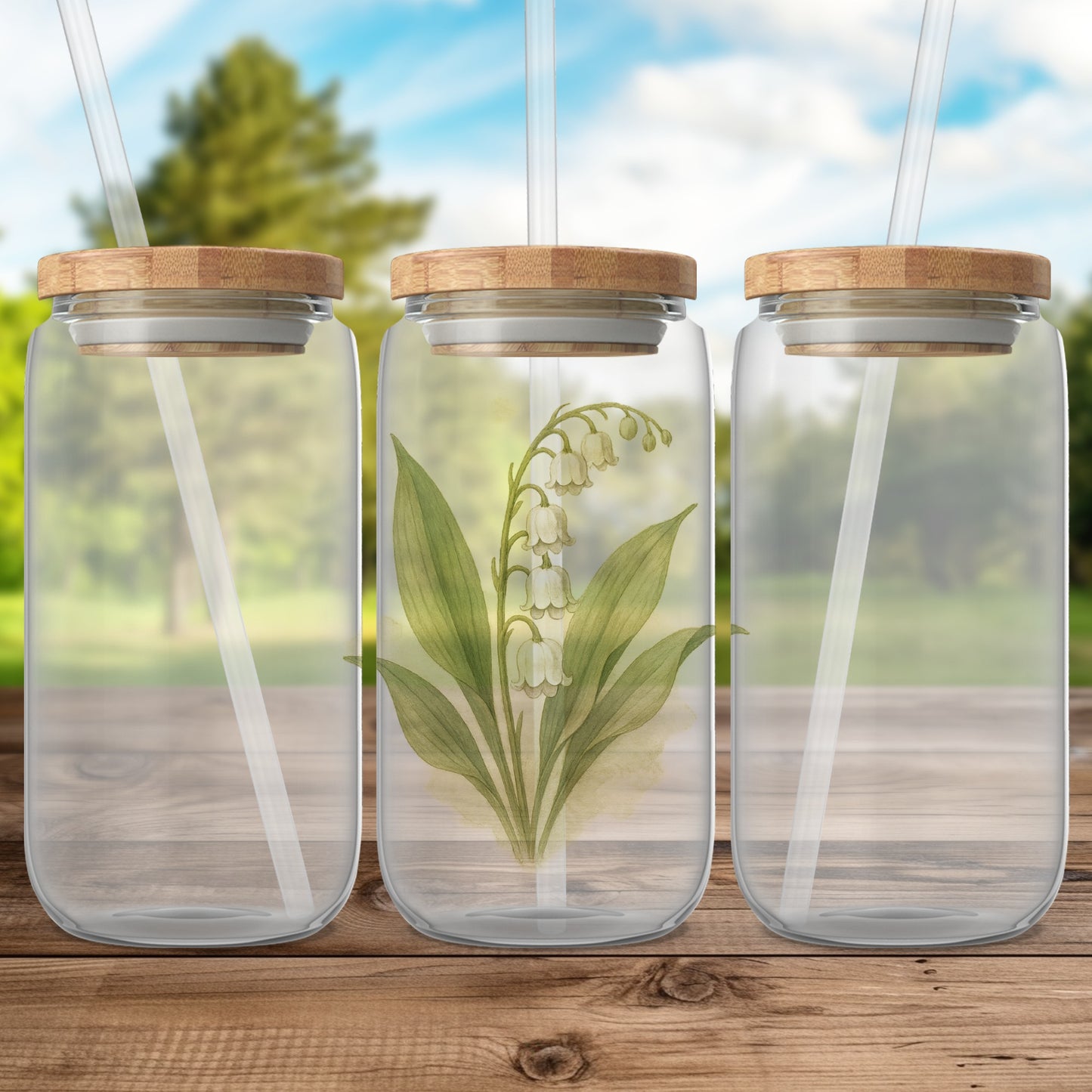 Stylish Glass Jars with Bamboo Lids for Home Storage product