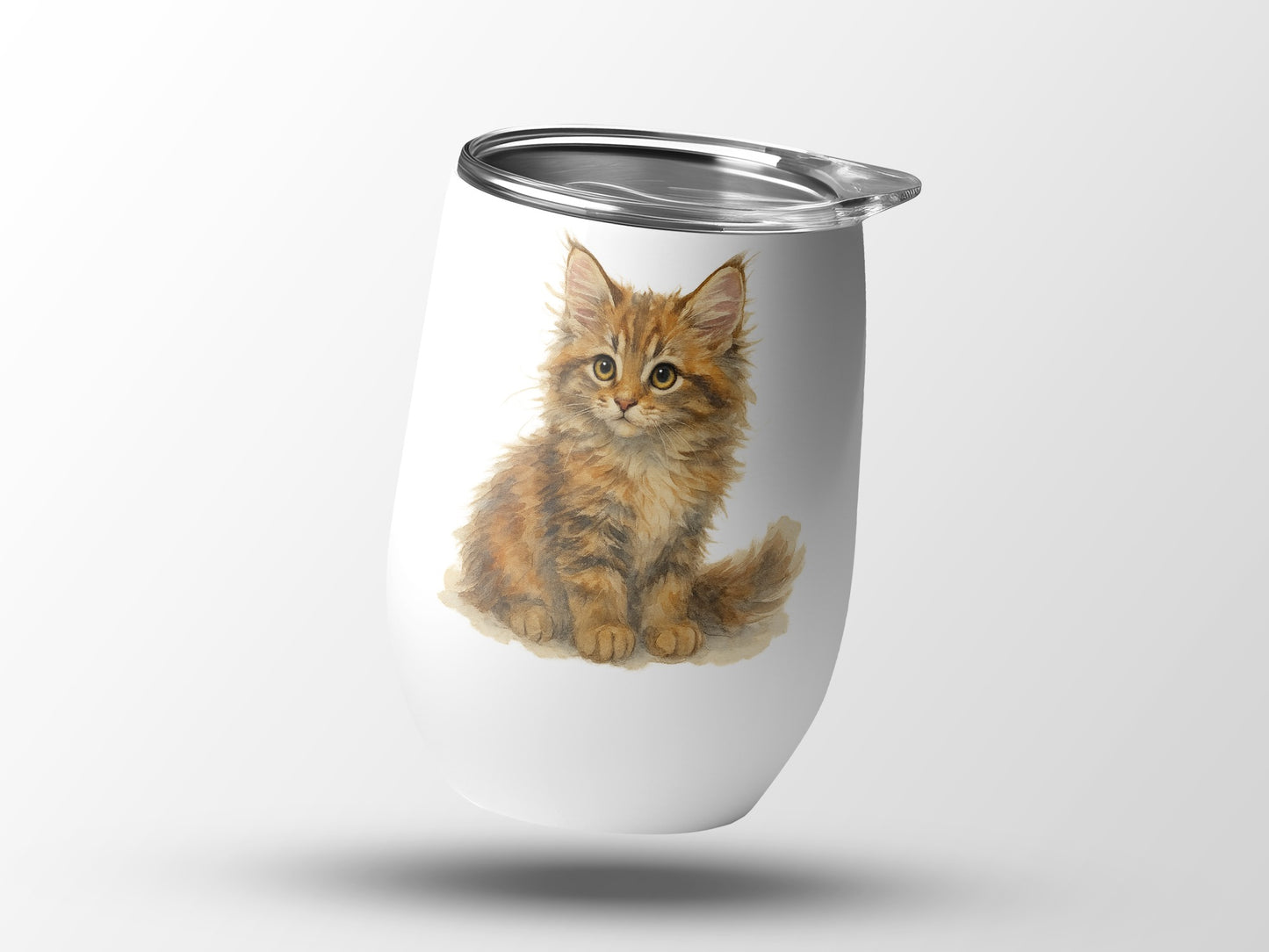 Cute Kitten Artwork with Lid Insulated Tumbler product
