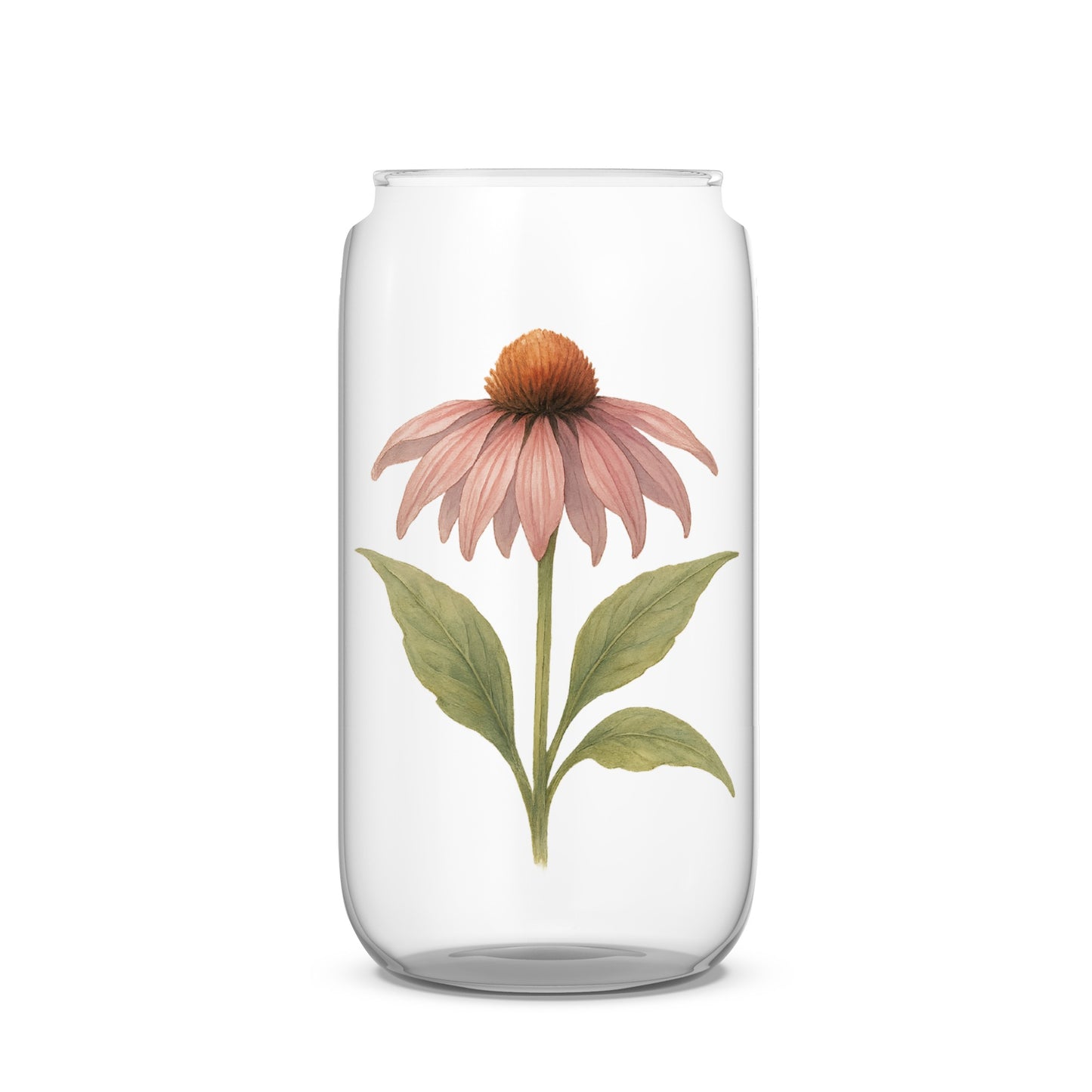 Elegant Floral Printed Glass Bottle product