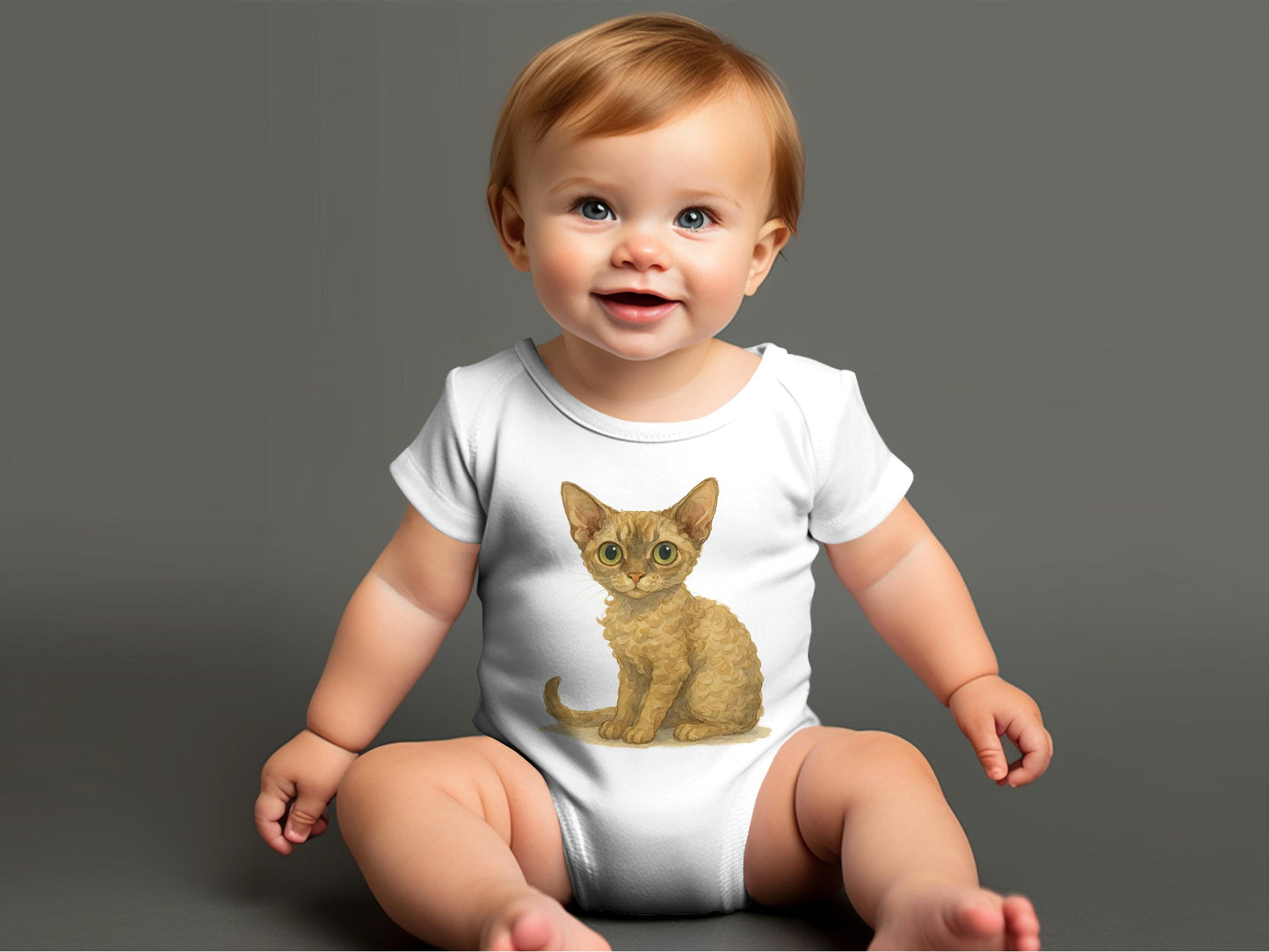 Cute Kitten Print Baby Onesie Adorable Babywear product