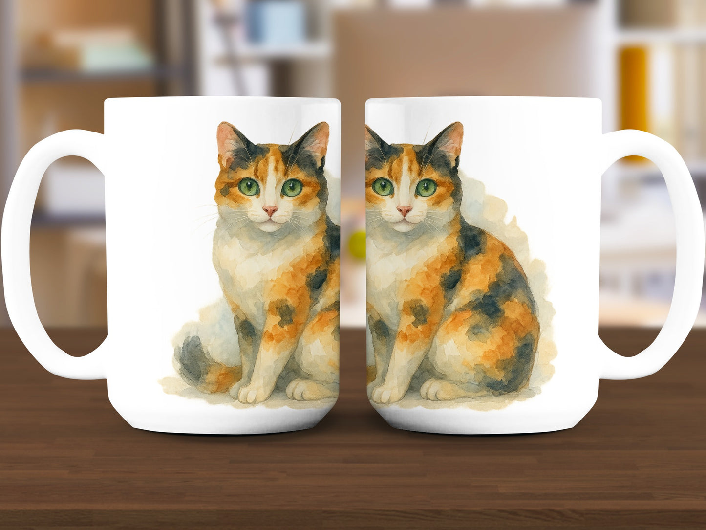Calico Cat Print Large Coffee or Tea Mug product type