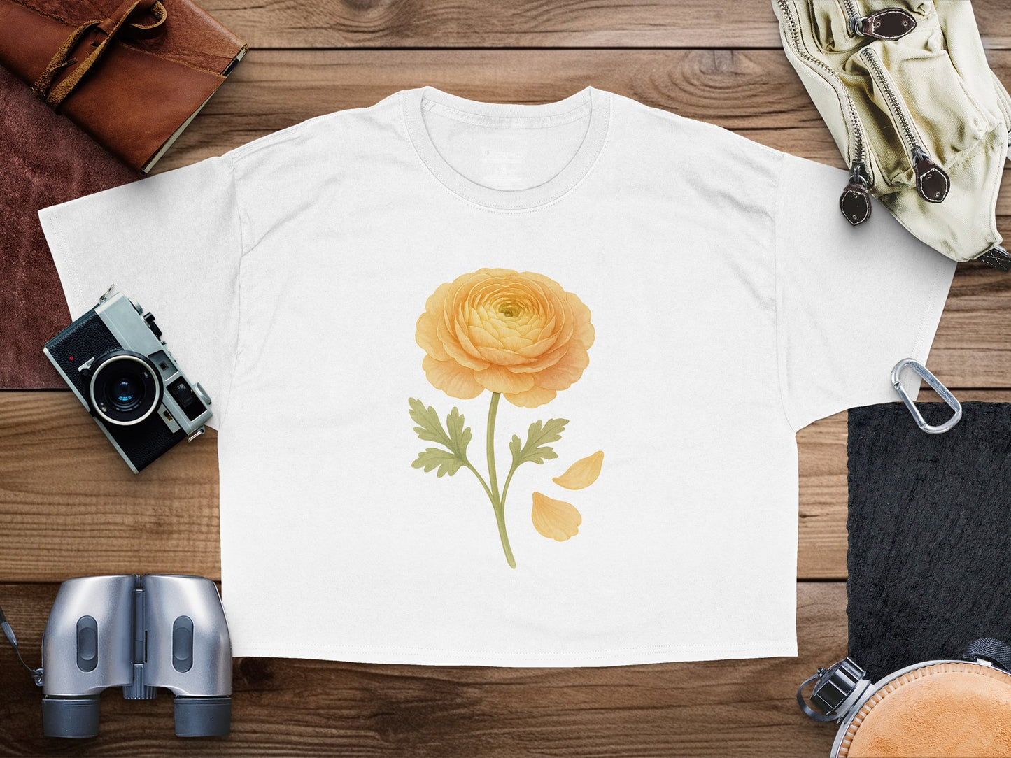 Charming Yellow Flower Design T-Shirt product type
