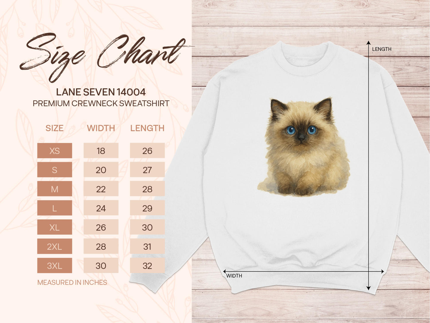 Adorable Blue-Eyed Kitten Graphic Crewneck Sweatshirt product