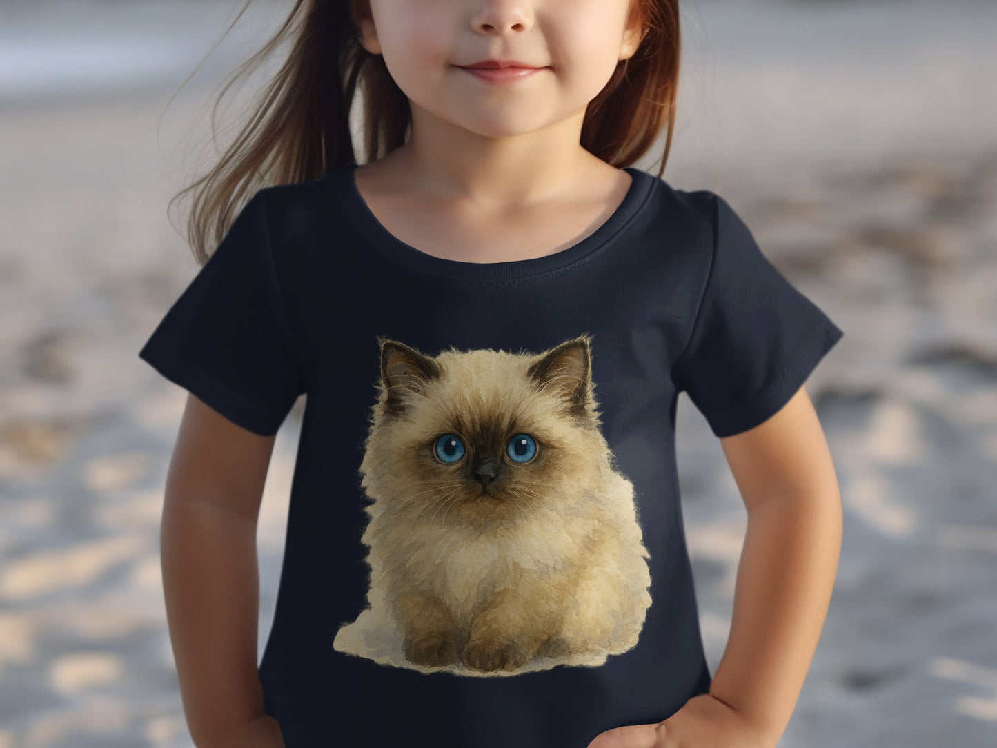 Cute Kitten Printed Design on Kids T-shirt product type