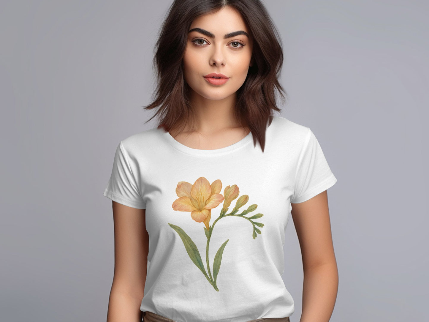 Elegant Floral Printed Women's Fashion Shirt product type