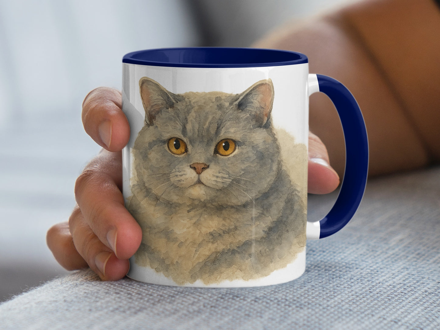 Adorable Cat Portrait Print Mug Perfect Gift product type