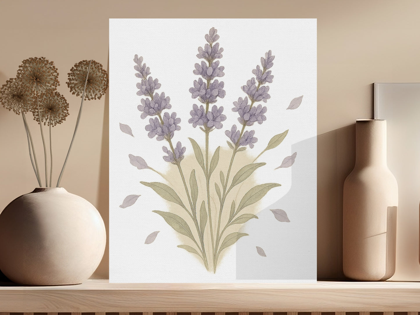 Lavender Blooms Nature Artwork Poster Wall Decor product