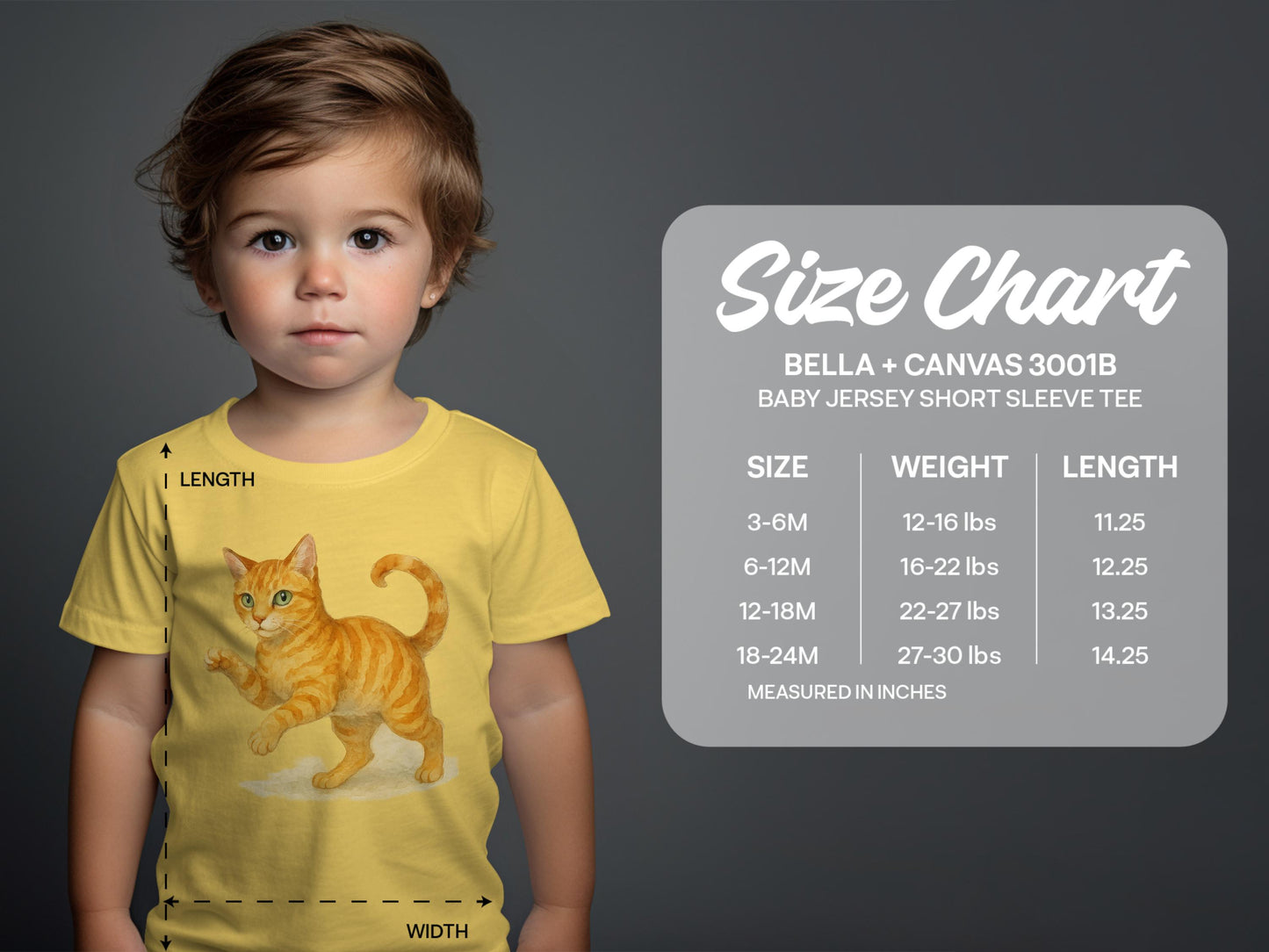Adorable Kitten Print Baby Jersey Short Sleeve Tee product type