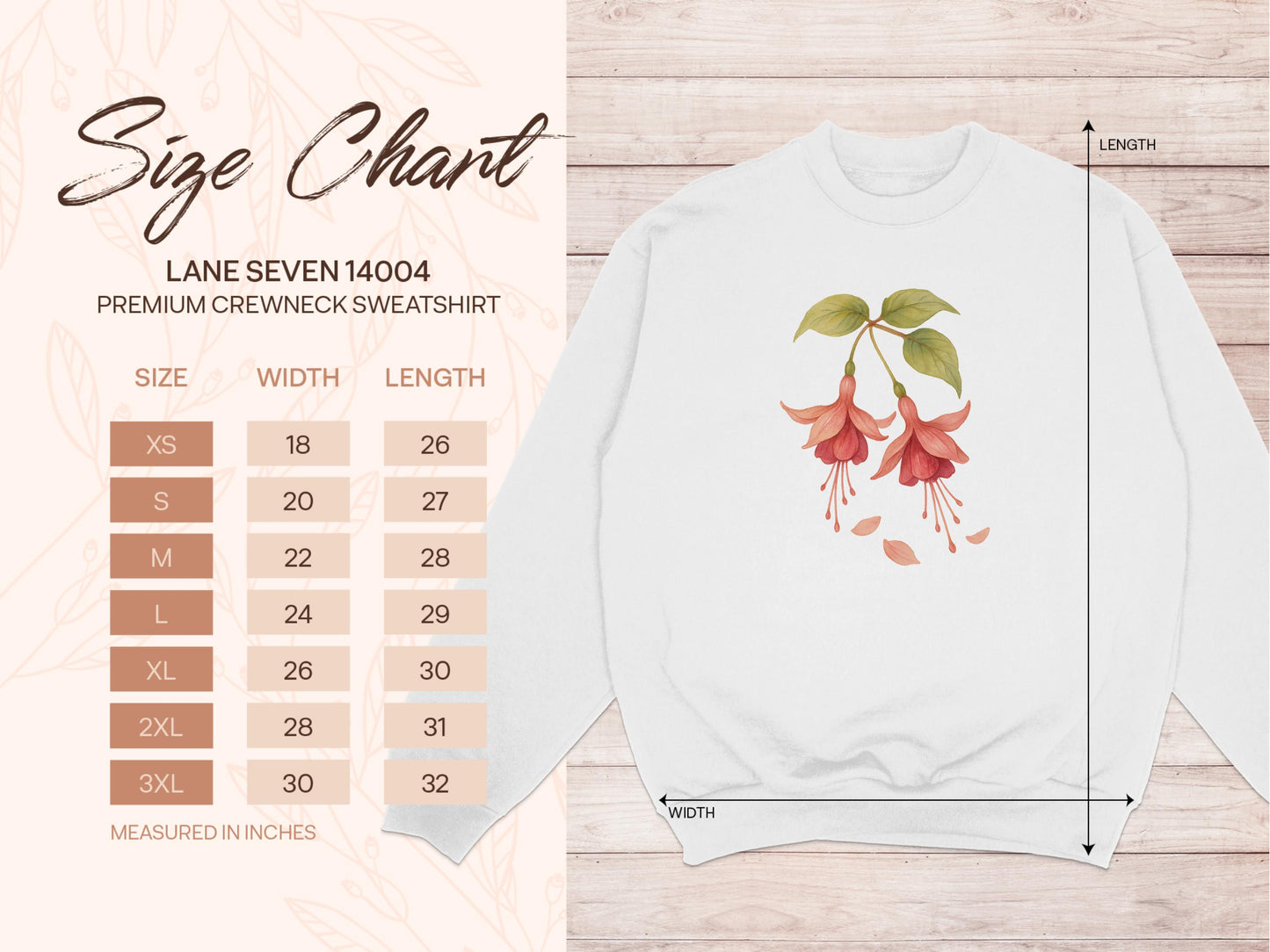 Stylish Floral Print Premium Crewneck Sweatshirt product