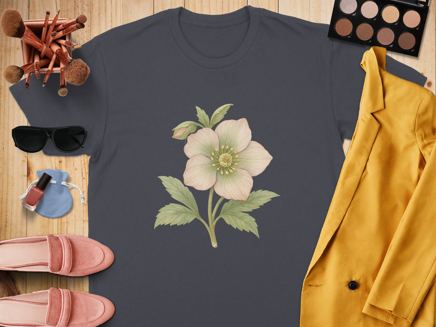 Beautiful Flower Graphic Design T Shirt product type