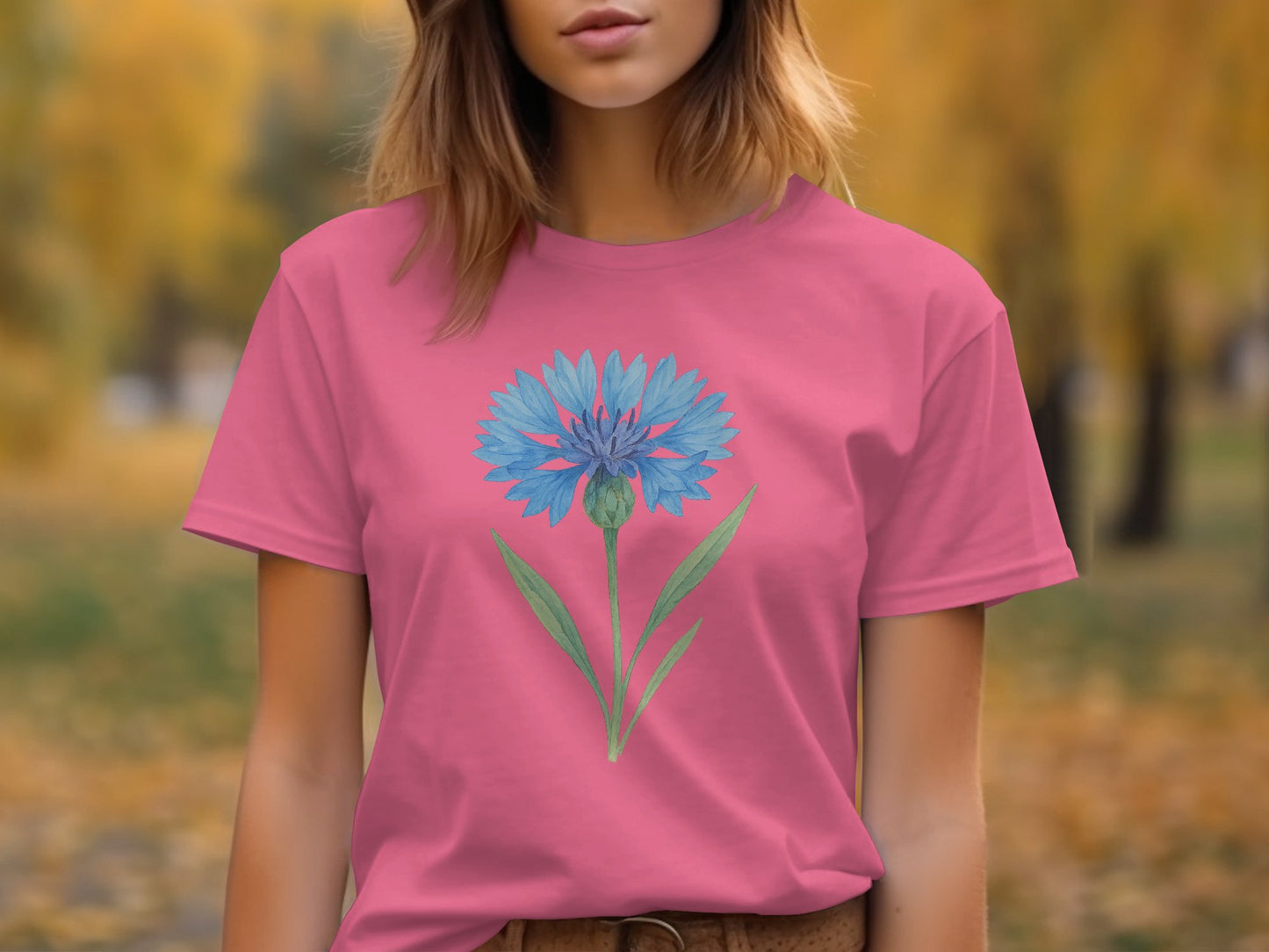 Beautiful Floral Design on Pink T-shirt product