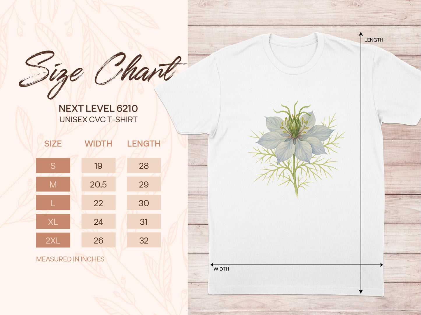 Floral Art Design Unisex T-Shirt Clothing Product