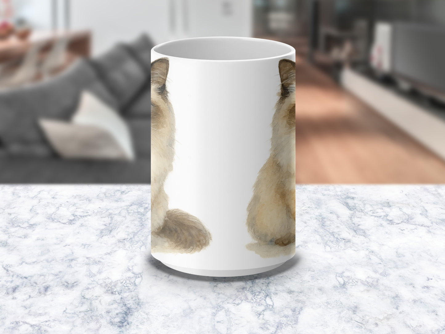Cute Fluffy Dog Printed Mug for Coffee or Tea product