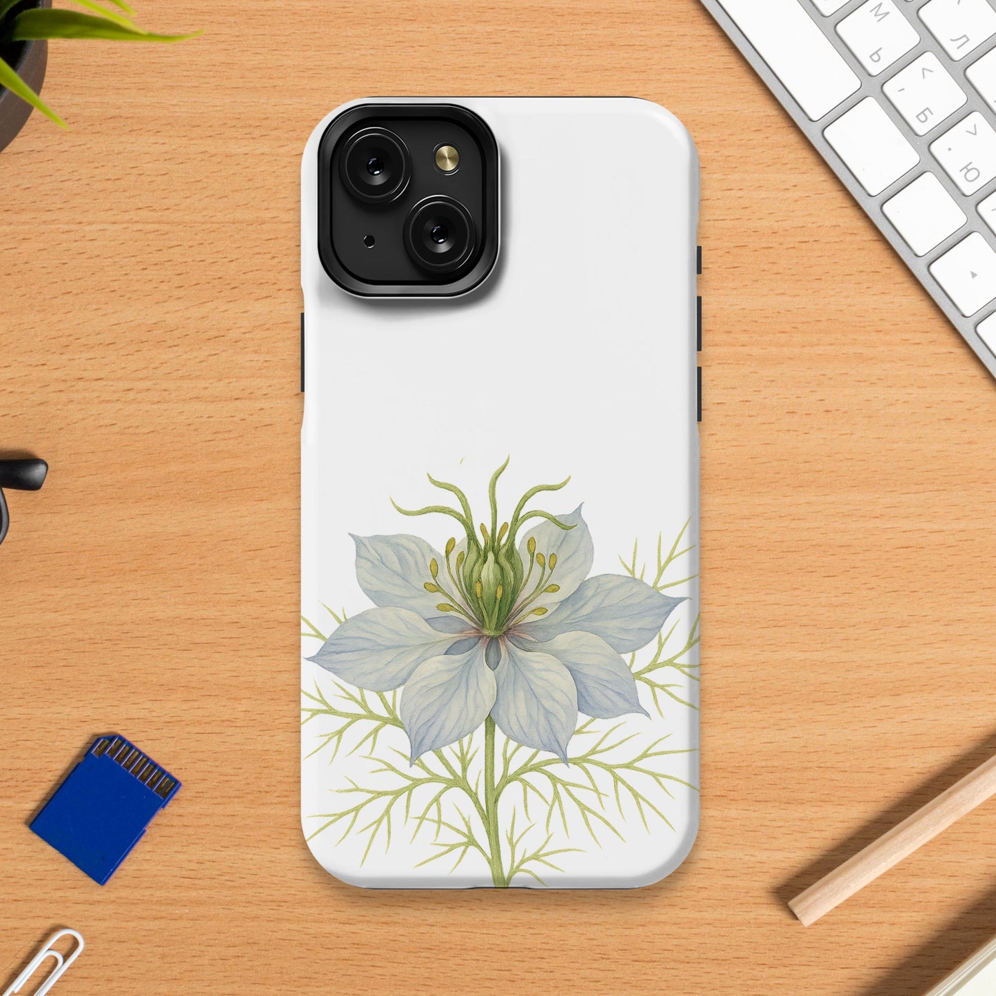 Elegant Floral Design Protective Phone Case product type