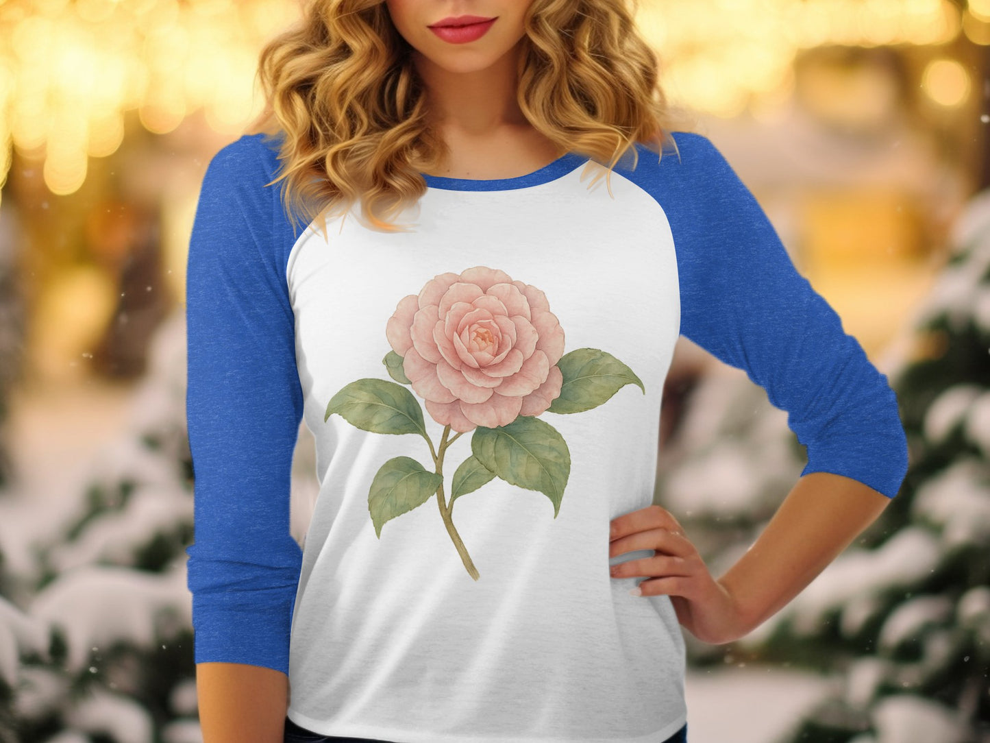 Elegant Floral Design Long Sleeve T-Shirt product type