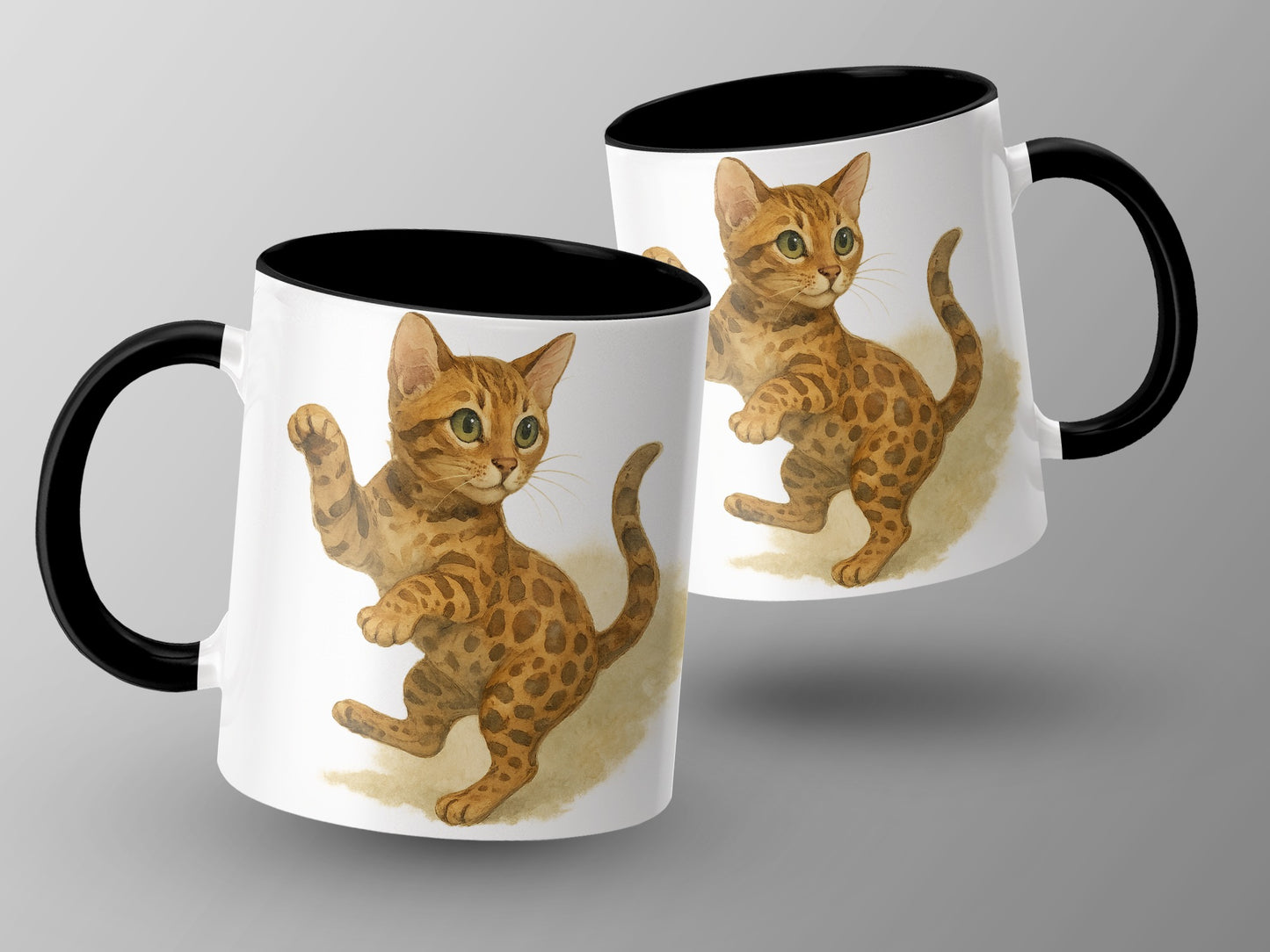 Cute Kitten Playfully Posing on a Coffee Mug product