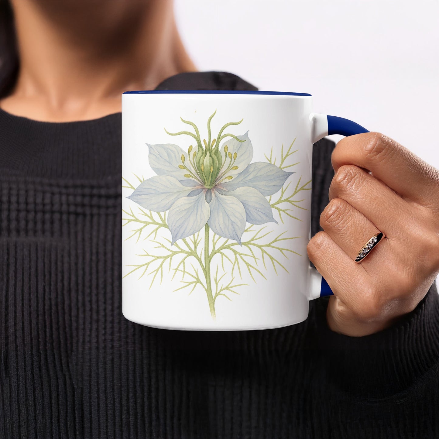 Floral Print Mug with Artistic Botanical Design product type