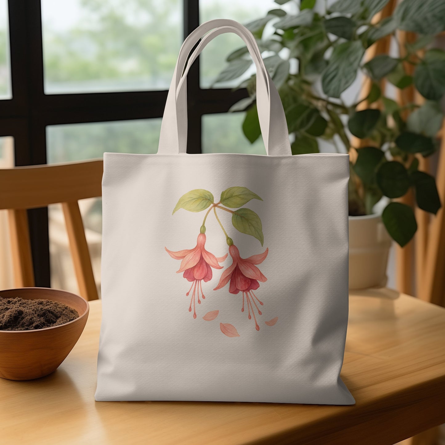 Floral Delight Tote Bag with Pink Blossoms product type