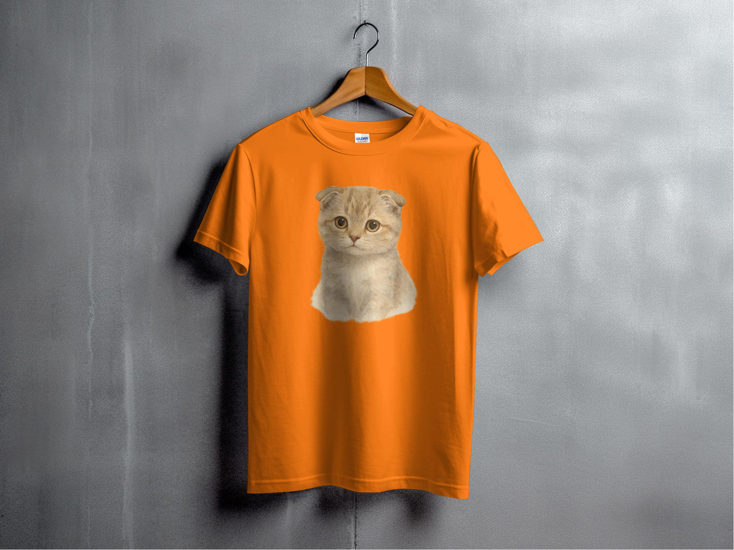 Adorable Kitten Graphic Print Short Sleeve T-shirt product