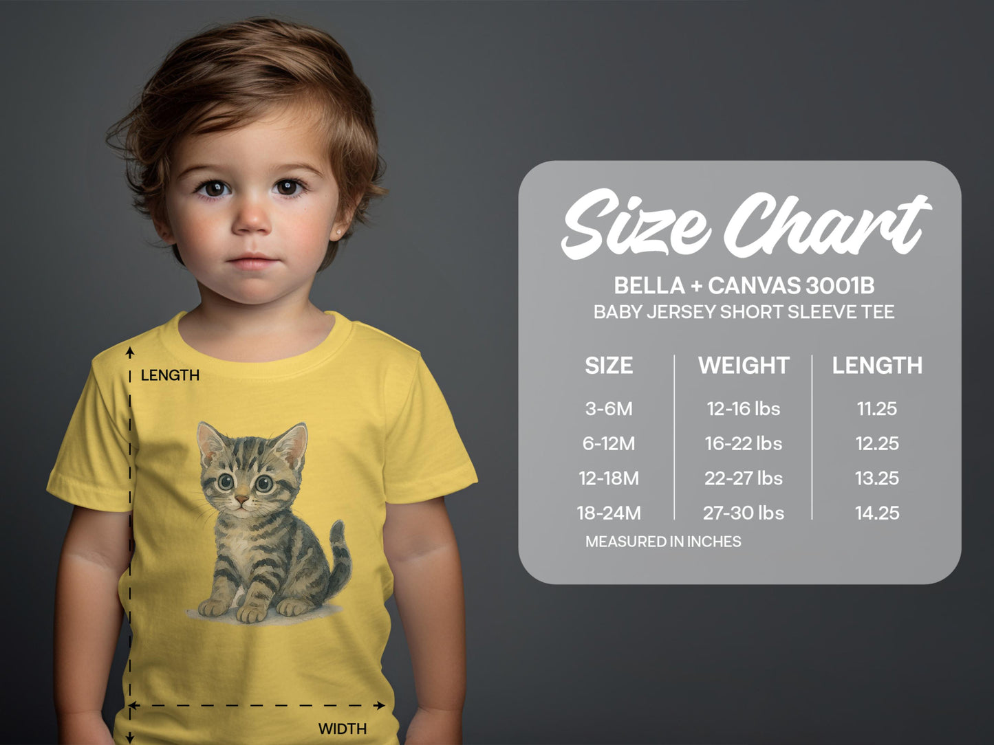 Cute Kitten Baby Jersey Short Sleeve Tee product type