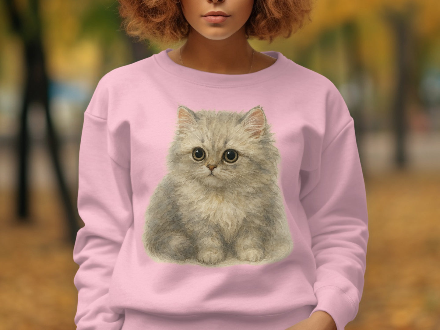 Adorable Kitten Printed Casual Cozy Sweatshirt product