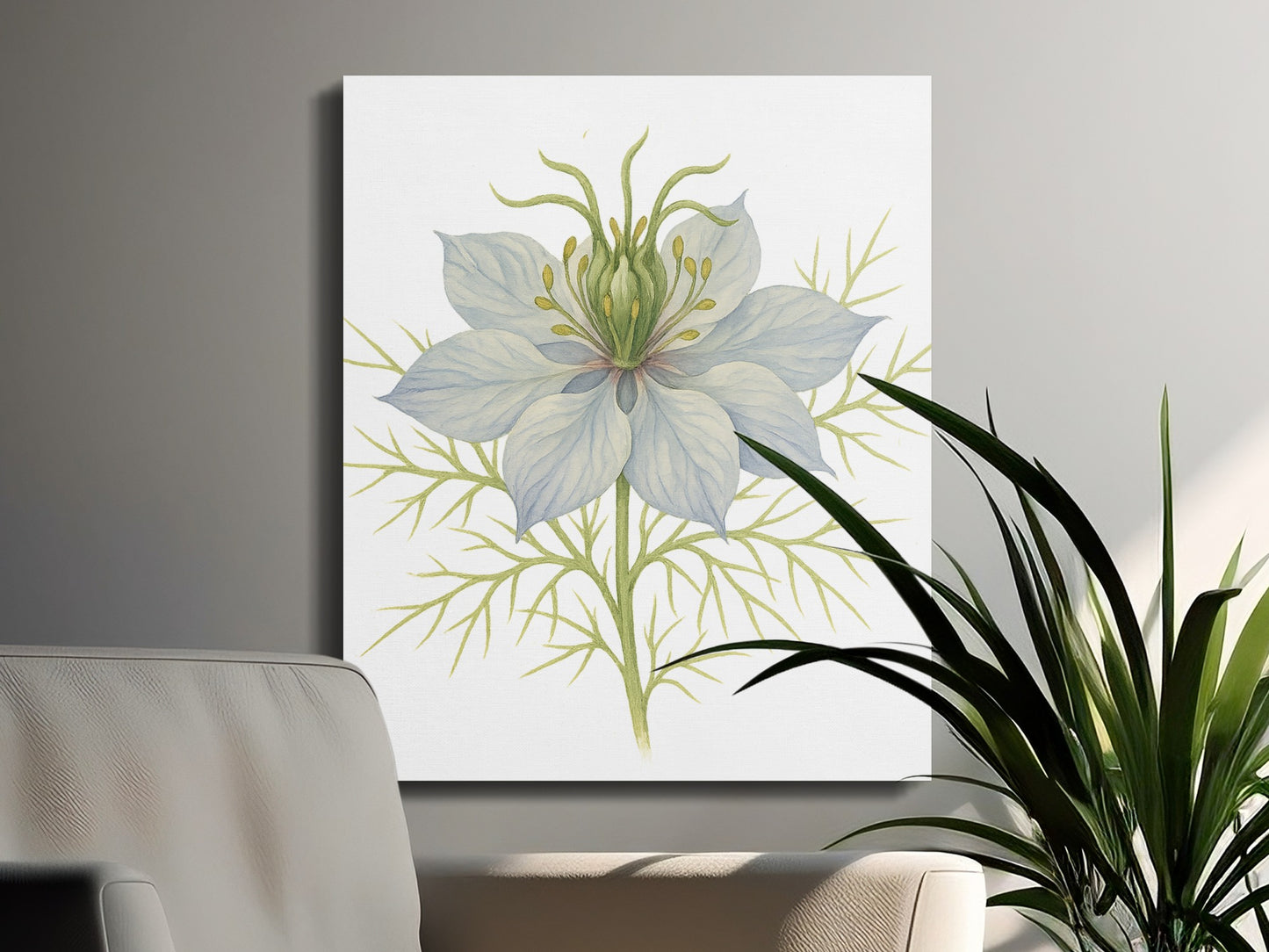 Elegant White Flower Art Print for your Home decorative product