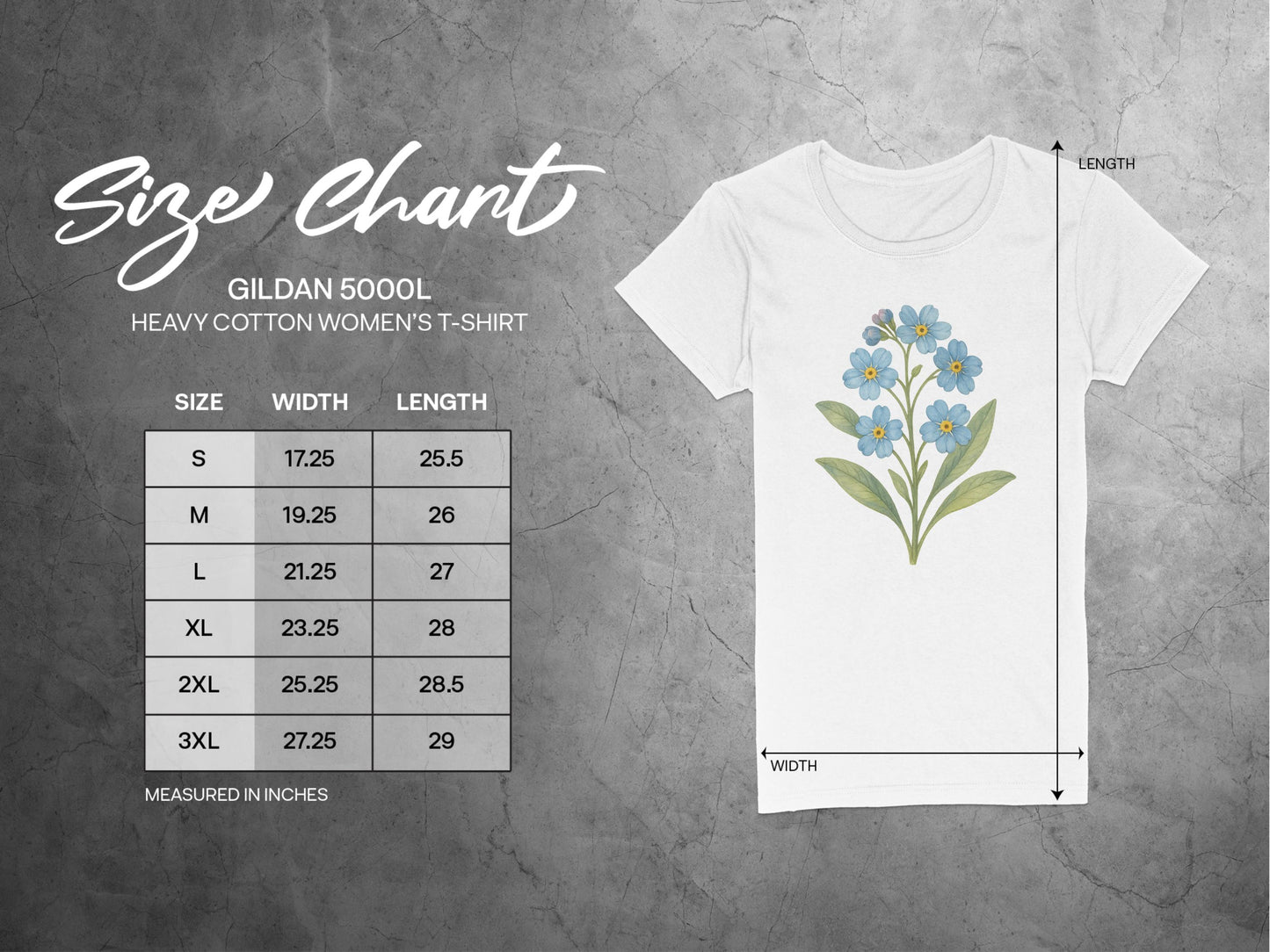 Blue Floral Design Women's T-Shirt Product