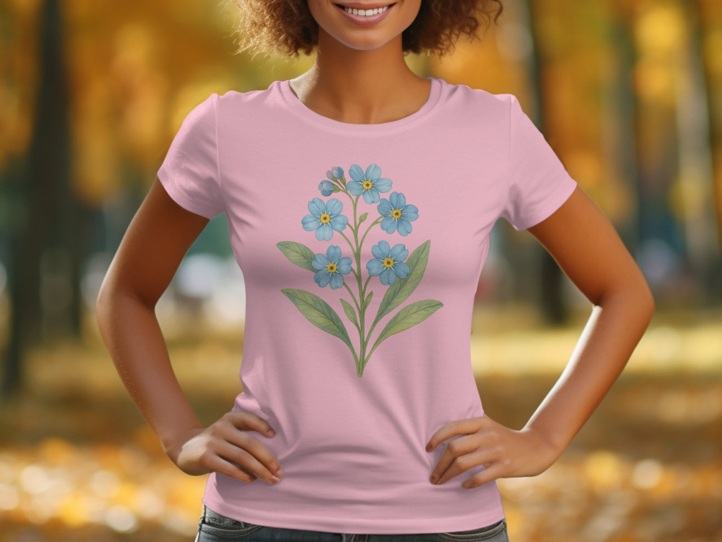 Beautifully Designed Flower Print T-shirt product