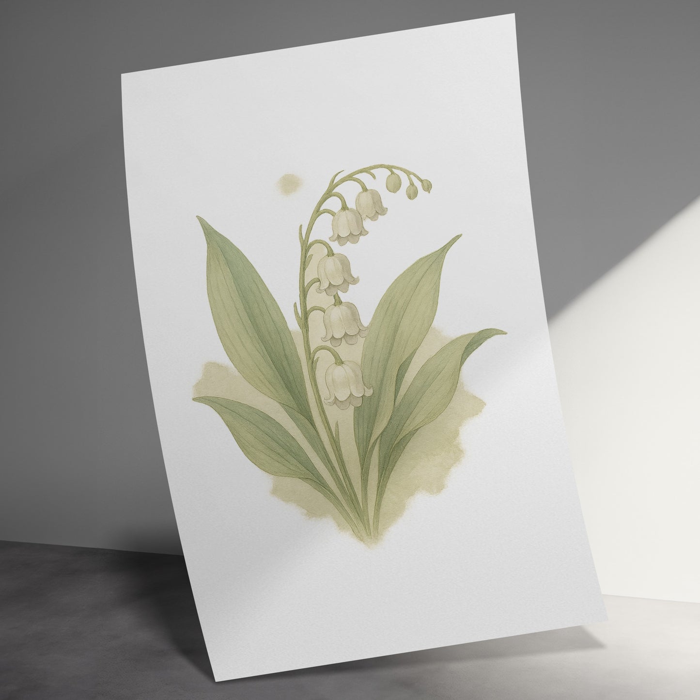 Soft Watercolor Lily Botanical Art Print product type