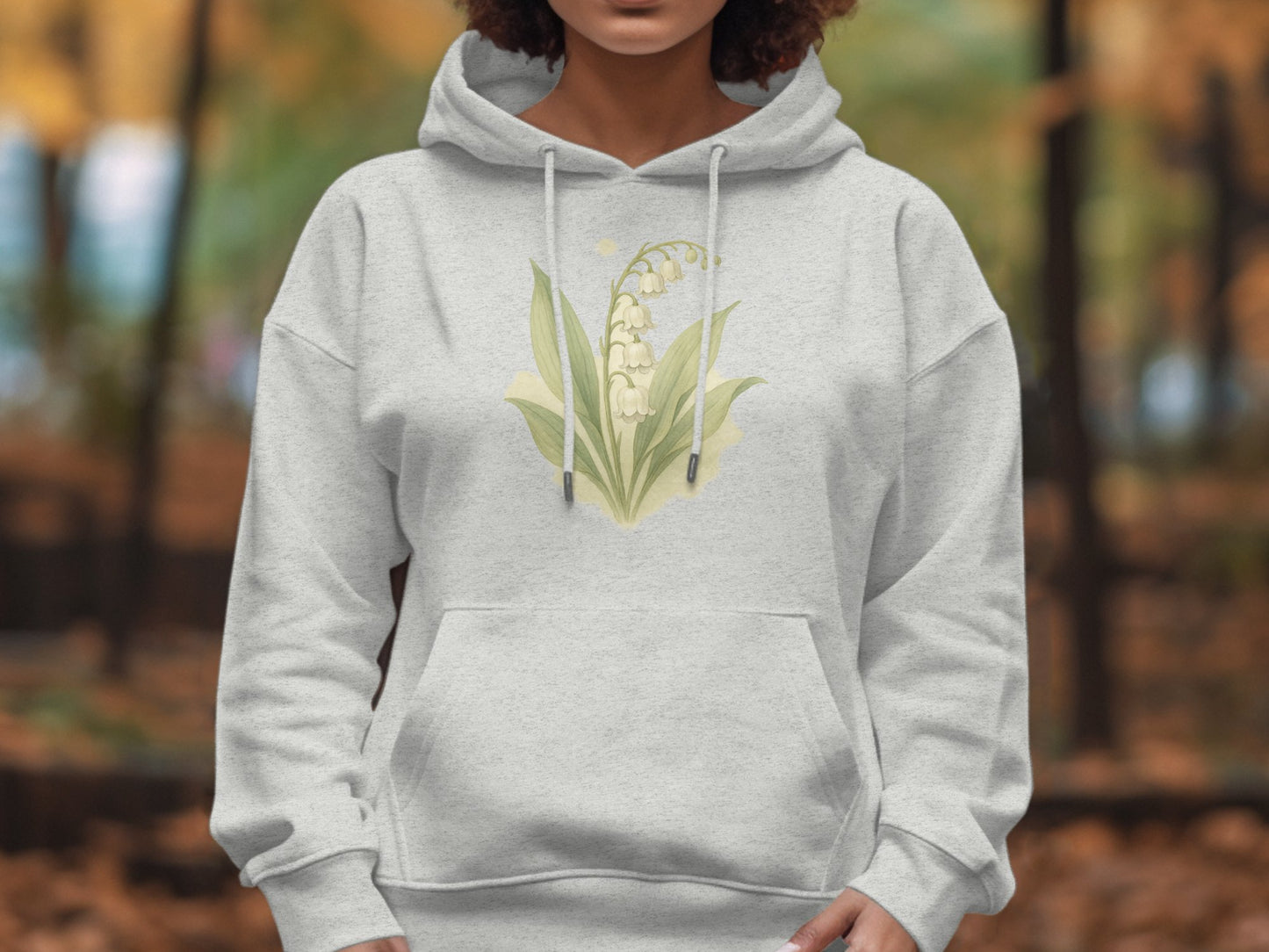 Elegant Nature-Inspired Lily of the Valley Hoodie product