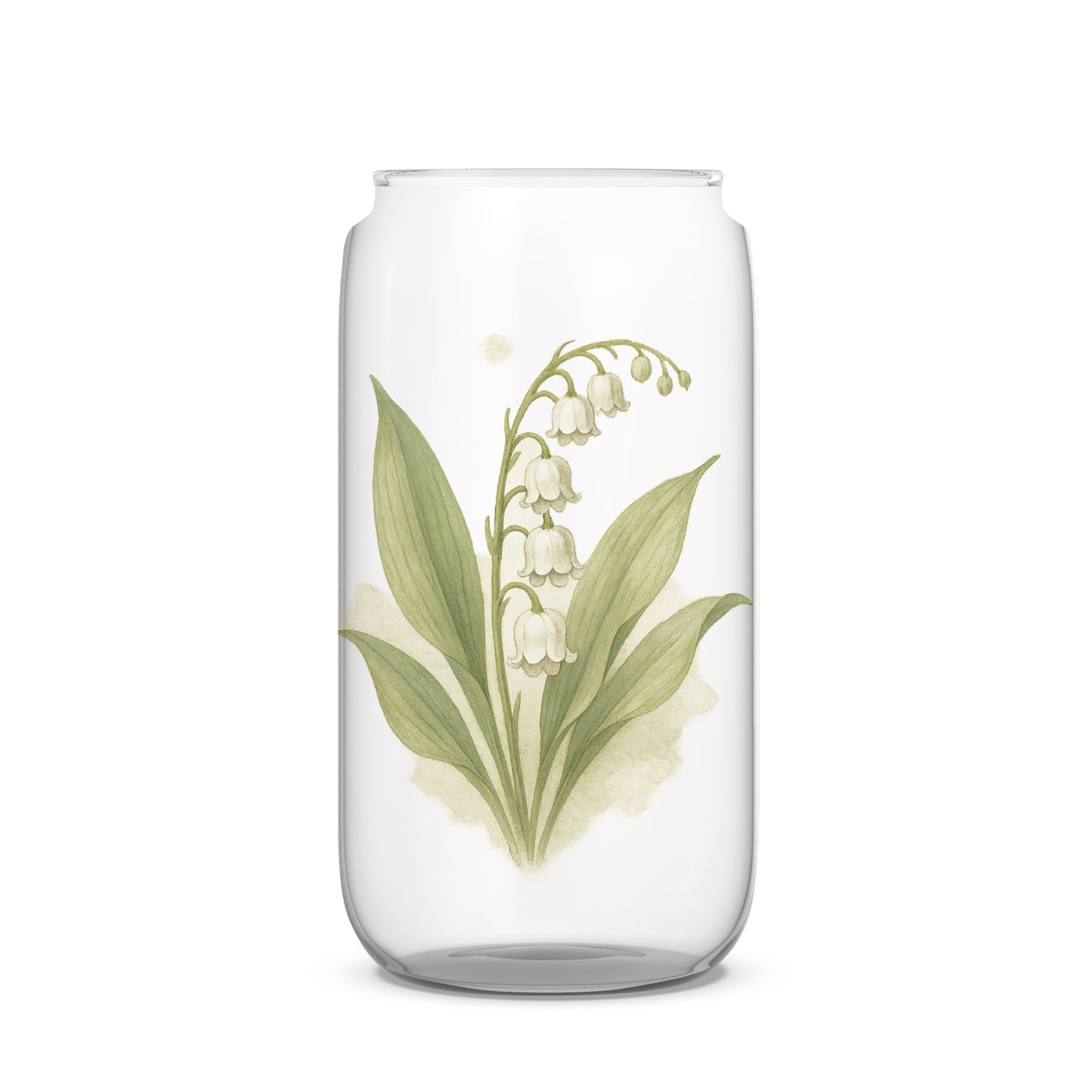 Elegant Floral Design Clear Glass Vase product type