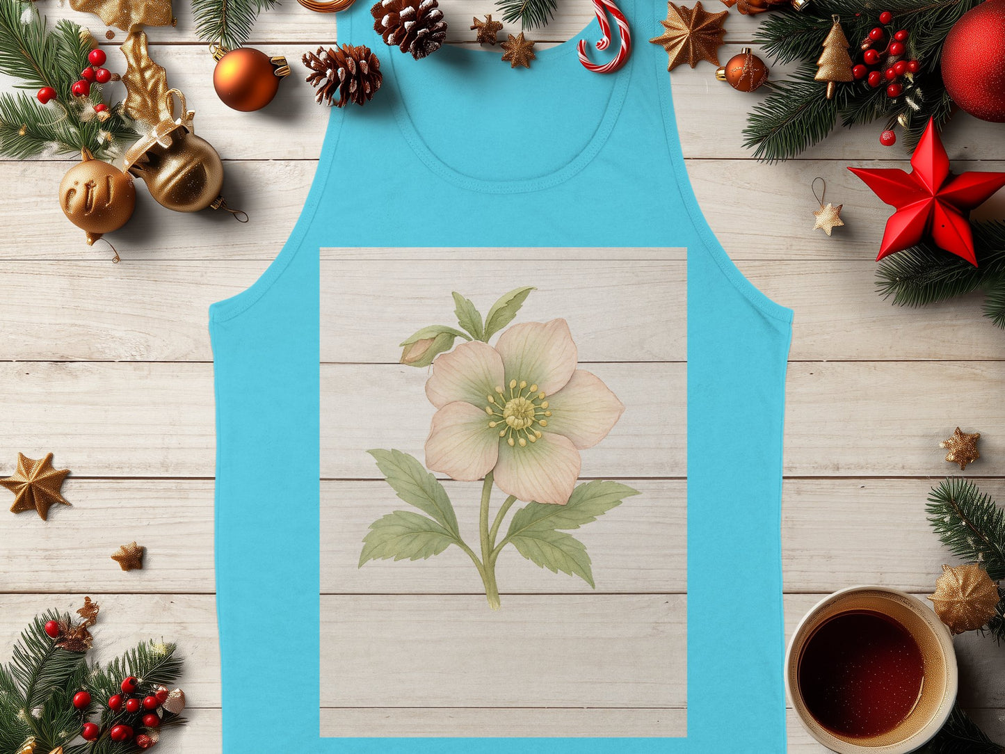 Beautiful Flower and Board Design Tank Top product type