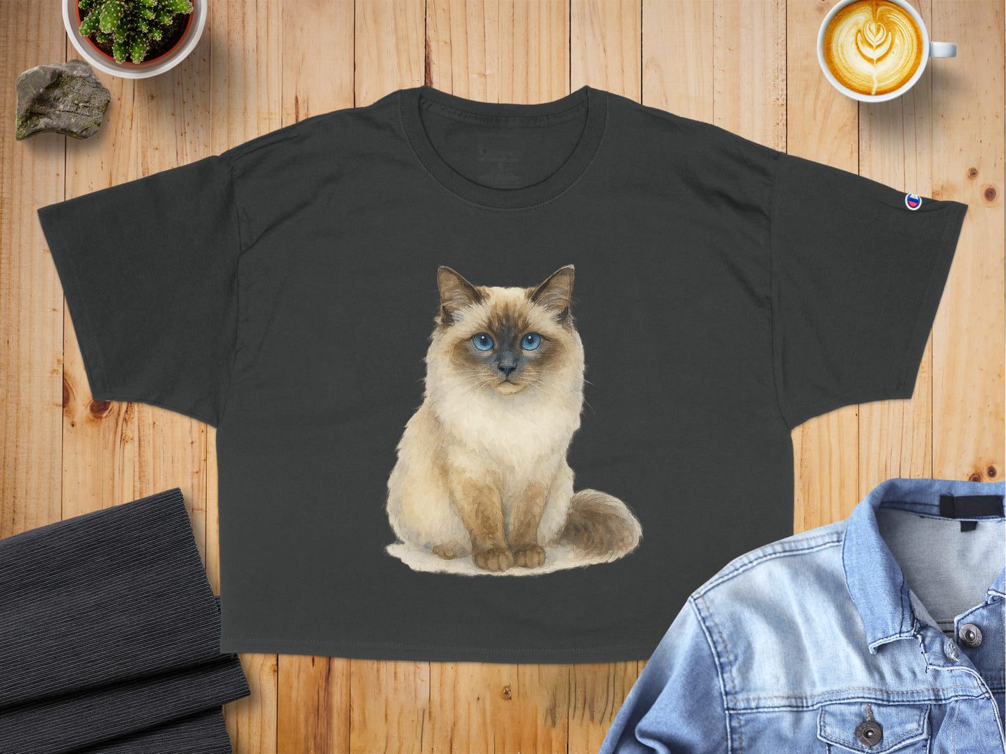 Charming Himalayan Cat Graphic Crop Top product