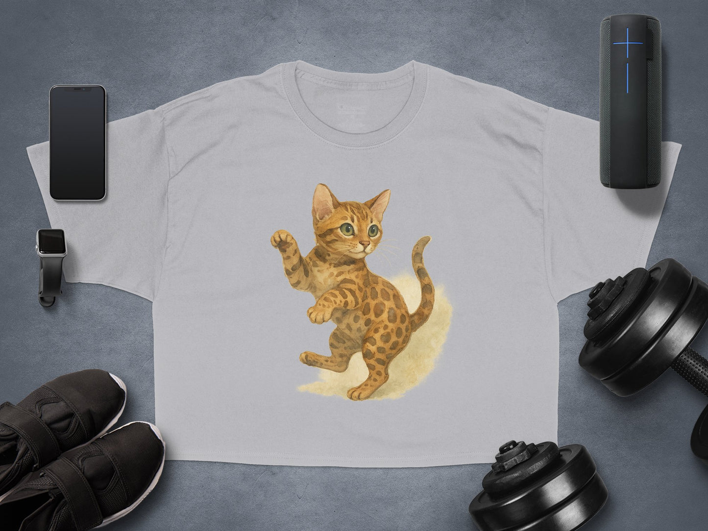 Adorable Bengal Kitten Graphic T-shirt Unisex product type