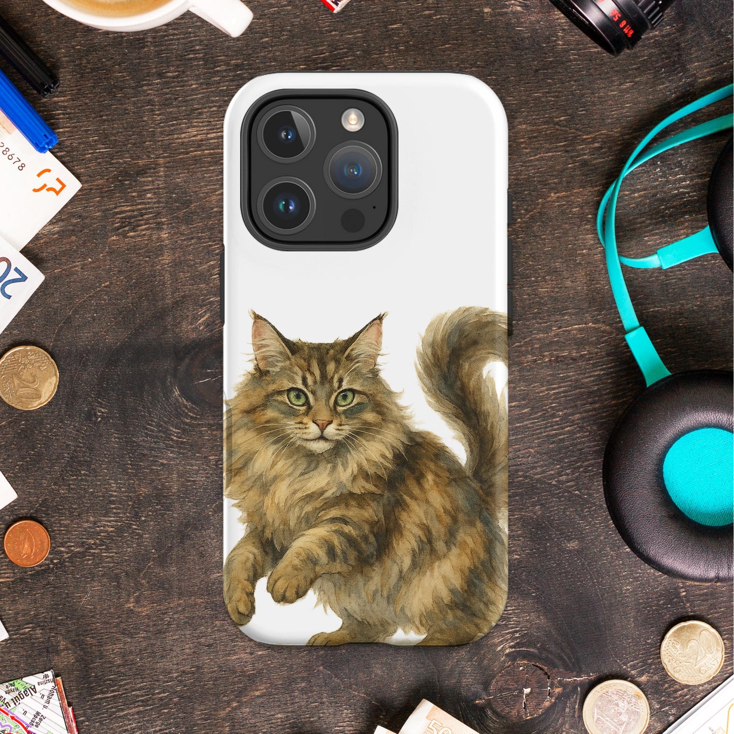 Cat Art Phone Case Fits Various Models product type