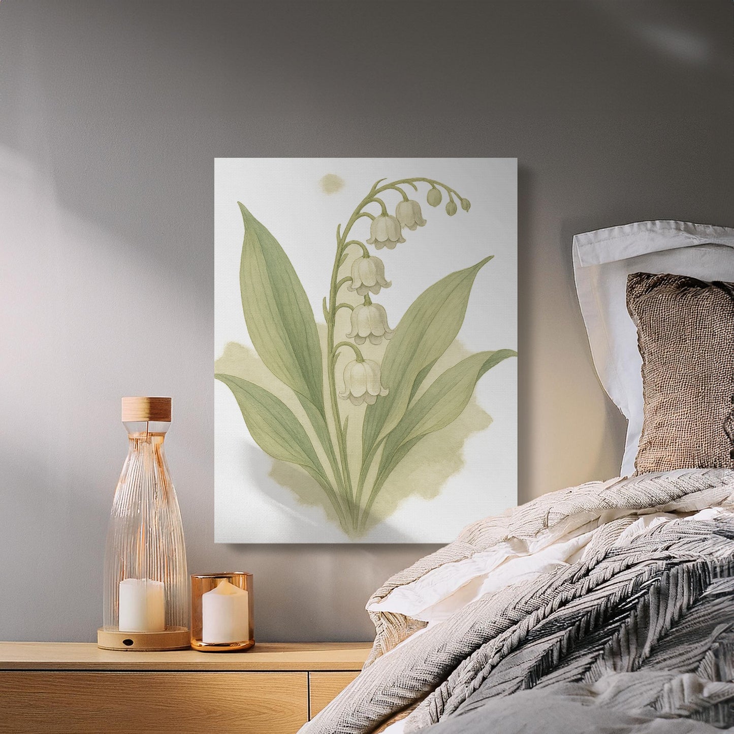 Lily of the Valley Botanical Print Wall Art product