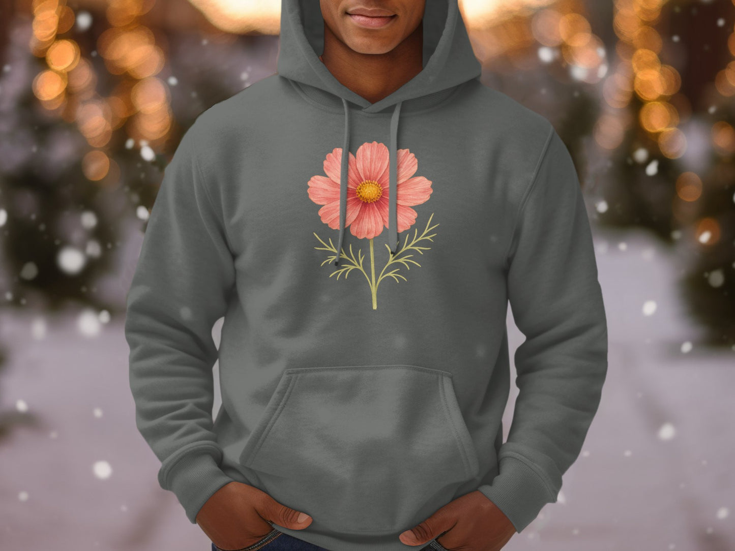 Cozy Hoodie with Vibrant Floral Design product type