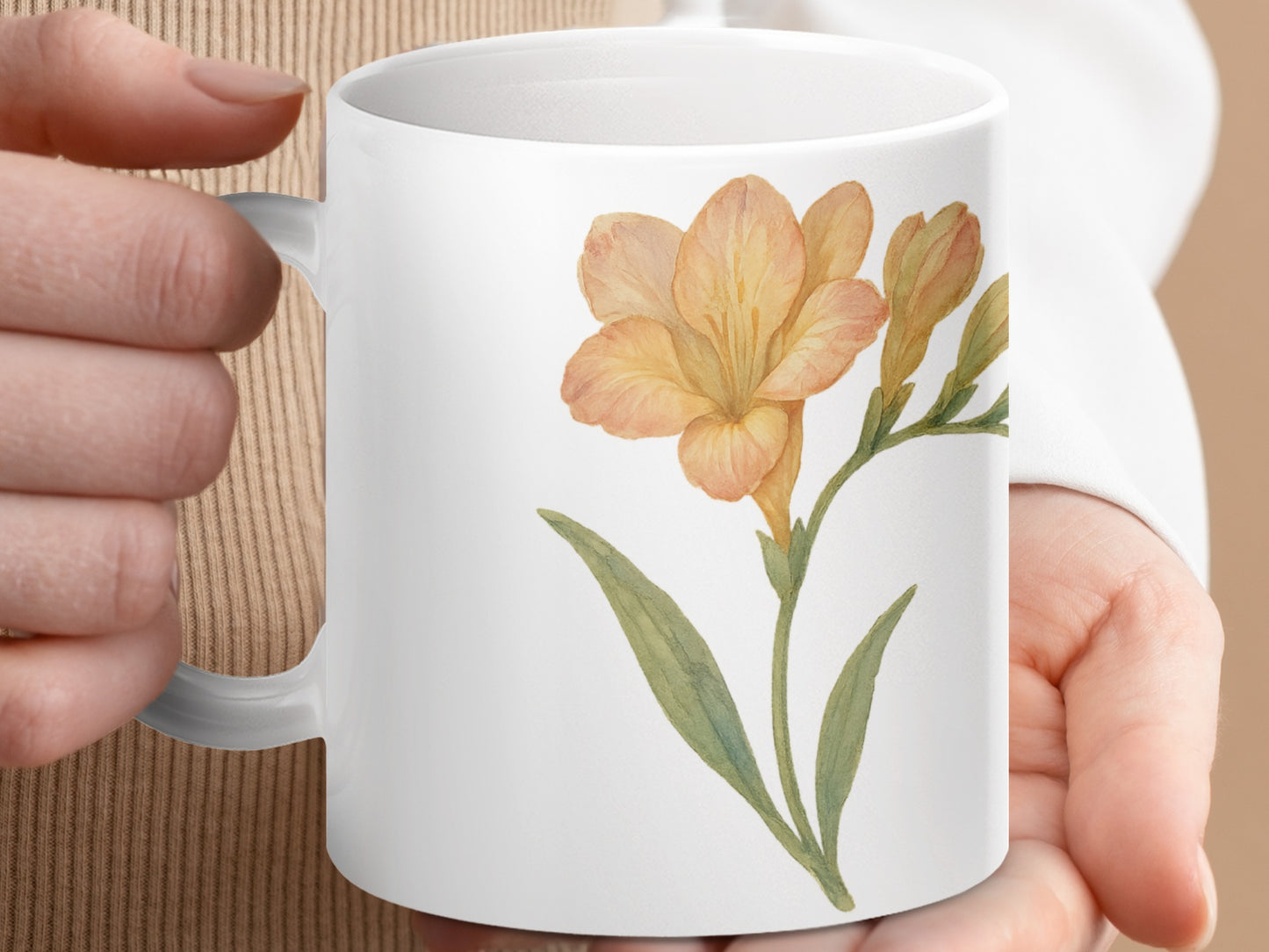 Elegant Floral Design Coffee Mug Product