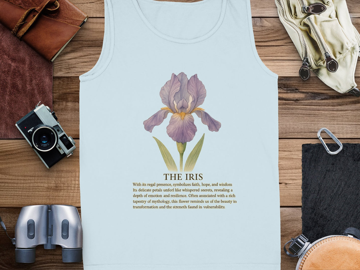 The Iris Tanktop Elegant Floral Design product type