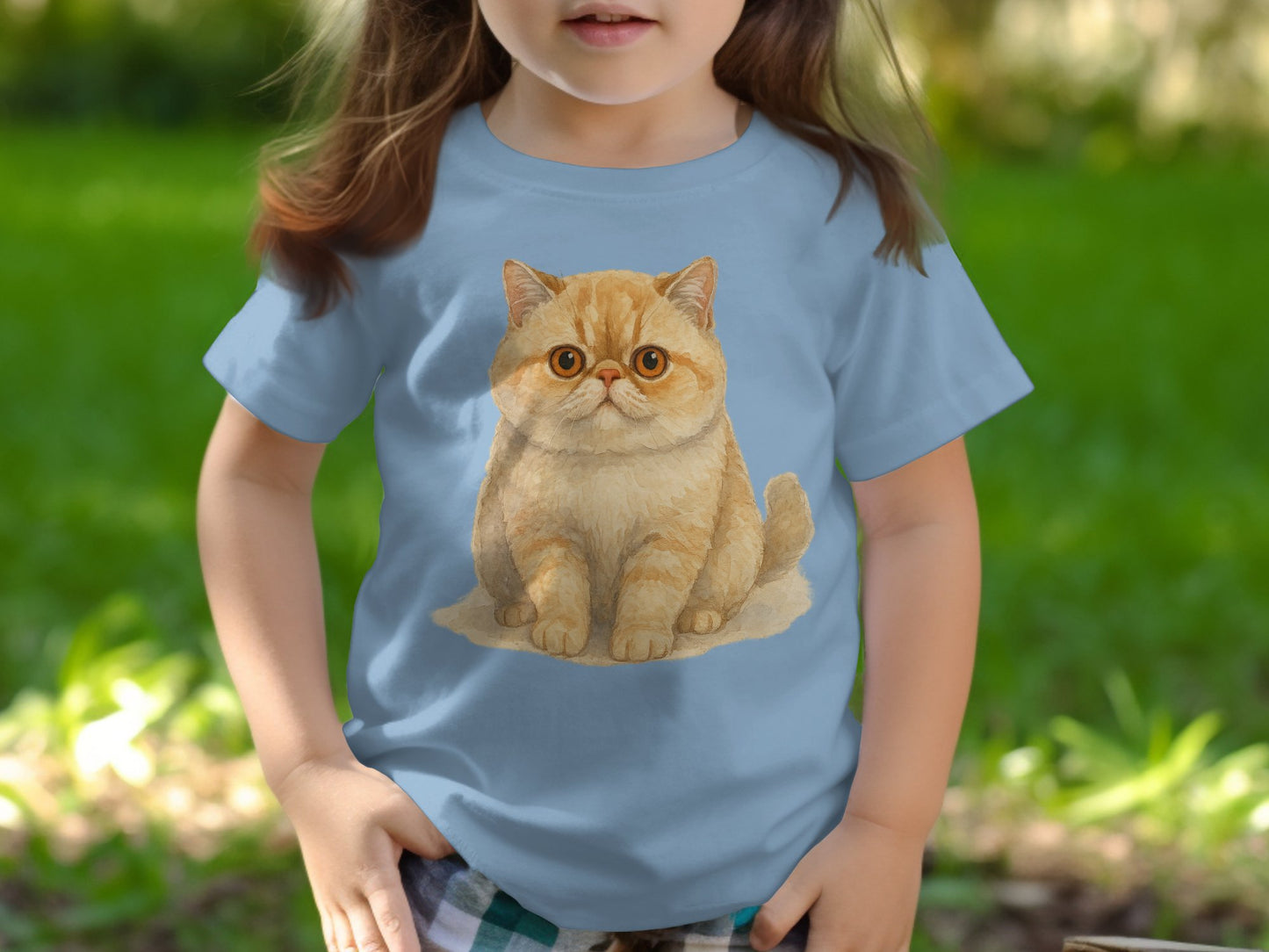 Cute Kitten Printed Blue Unisex T-Shirt product type