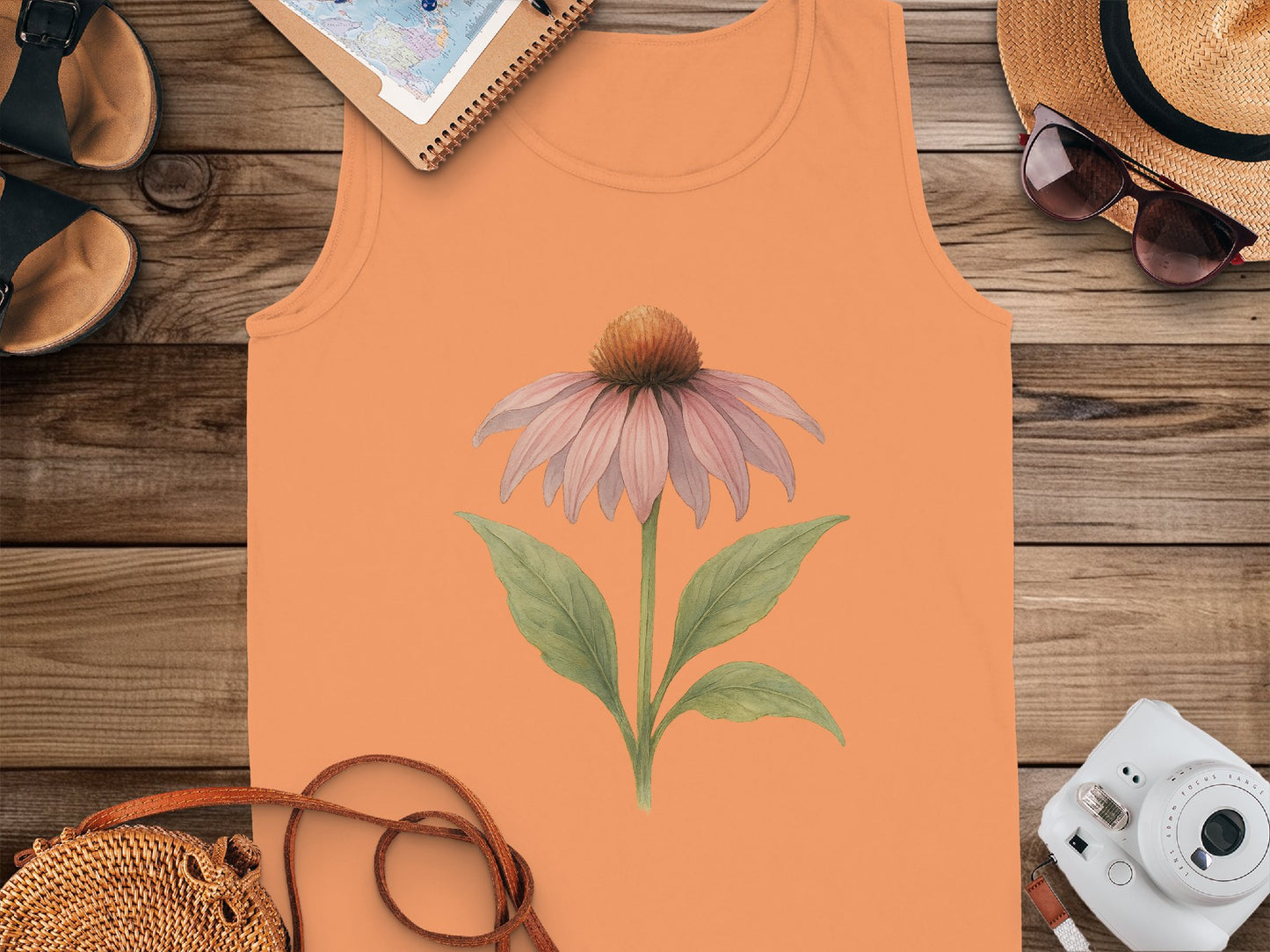 Vintage Botanical Flower Tank Top product type