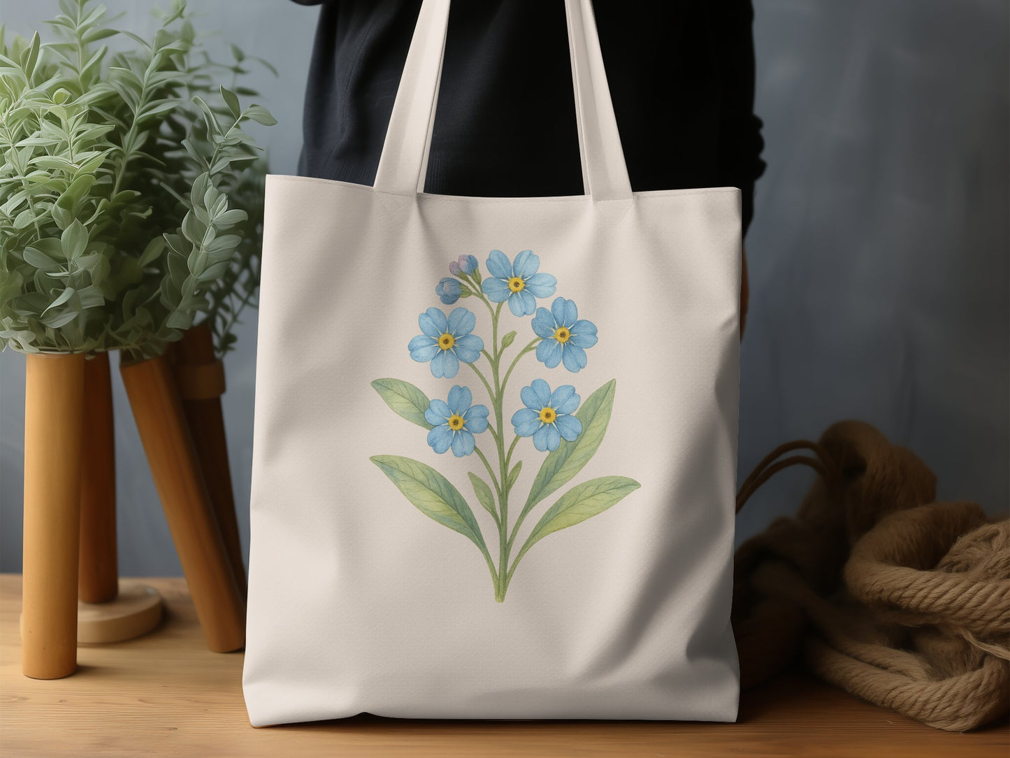 Beautiful Floral Design Print Tote Bag product