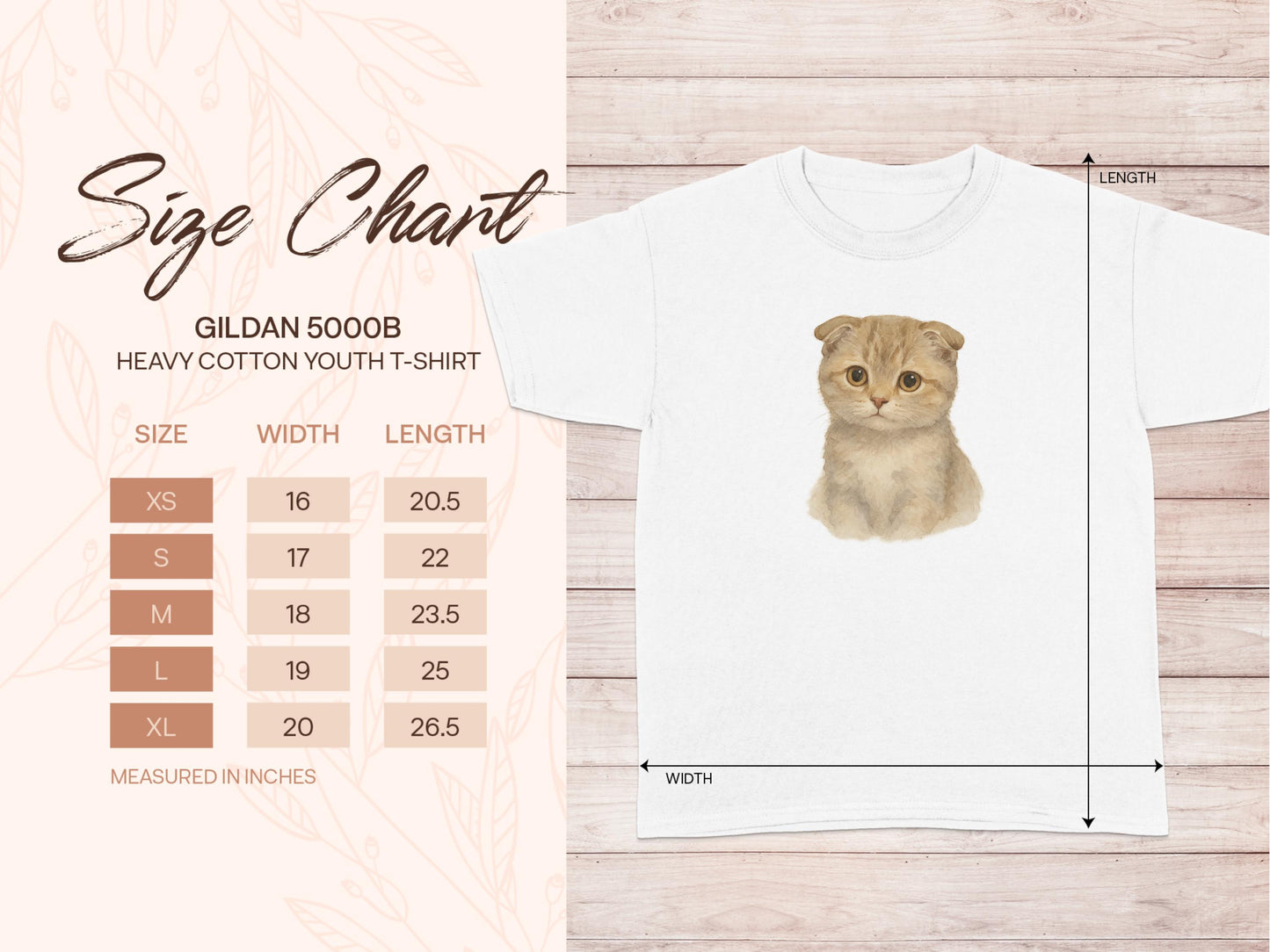 Cute Kitten Design Youth T-Shirt product type