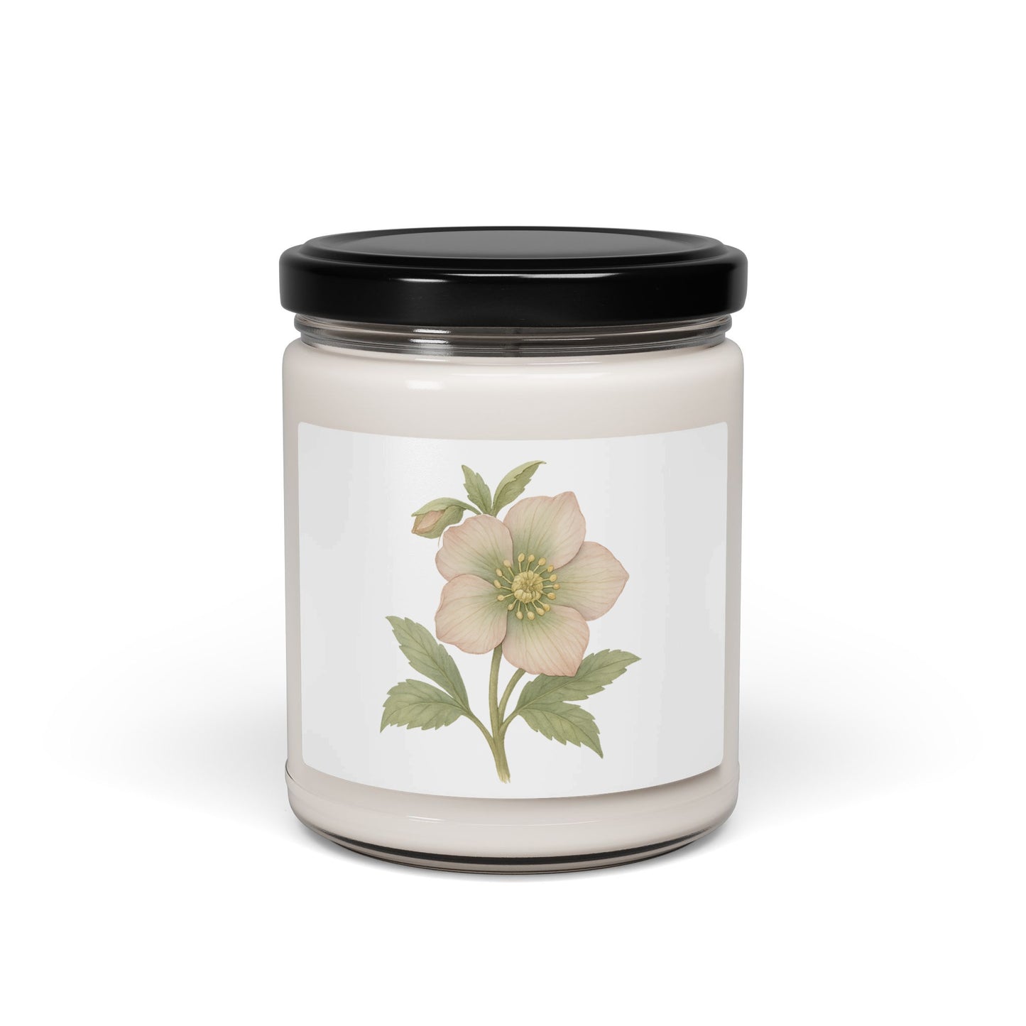 Floral Scented Jar Candle with Elegant Flower Design product