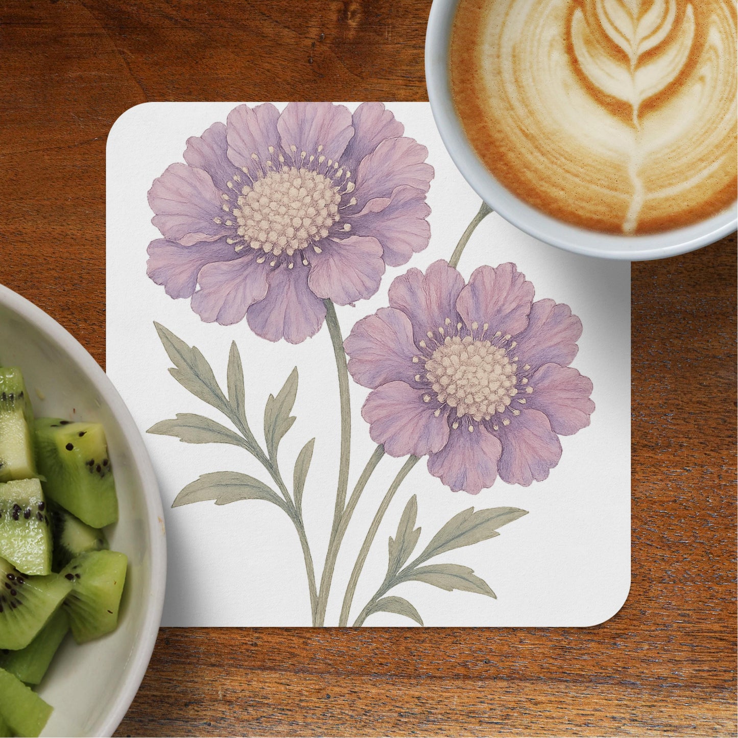 Flower Design Print Coasters Decorative Coaster Product