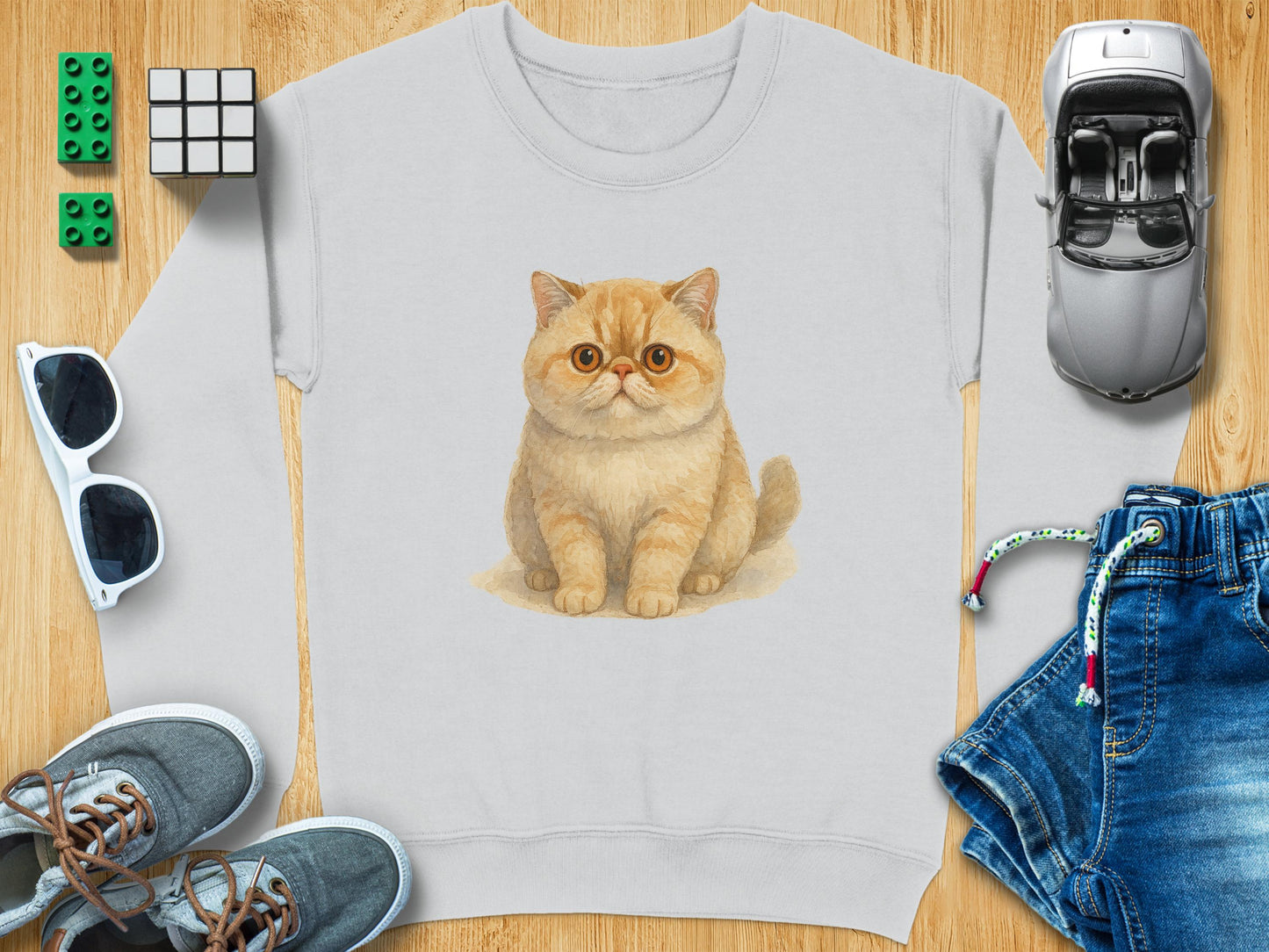 Adorable Cat Graphic Cute Design Casual Sweatshirt product type