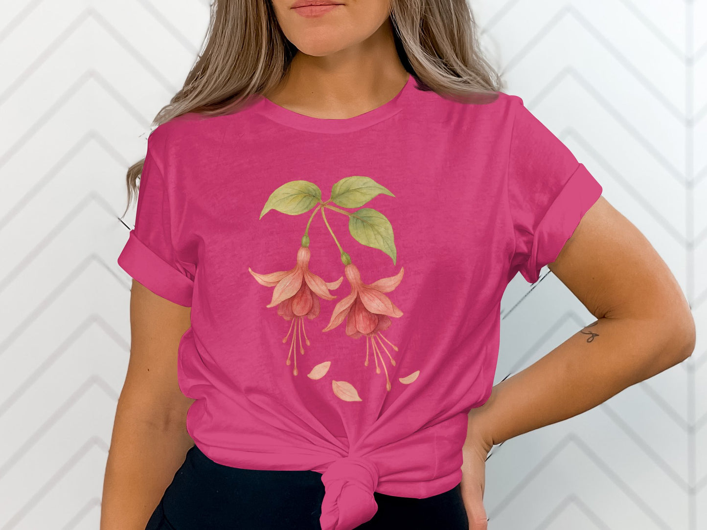 Fuchsia Fuchsia Flowers Graphic Tee Shirt product type