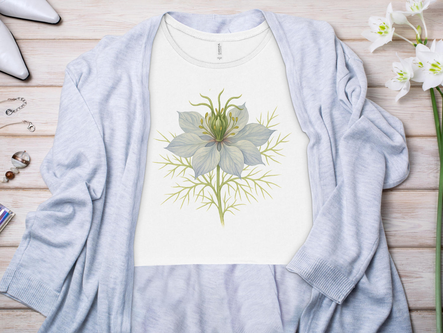 Beautiful Floral Design on Cozy Soft Shirt product type