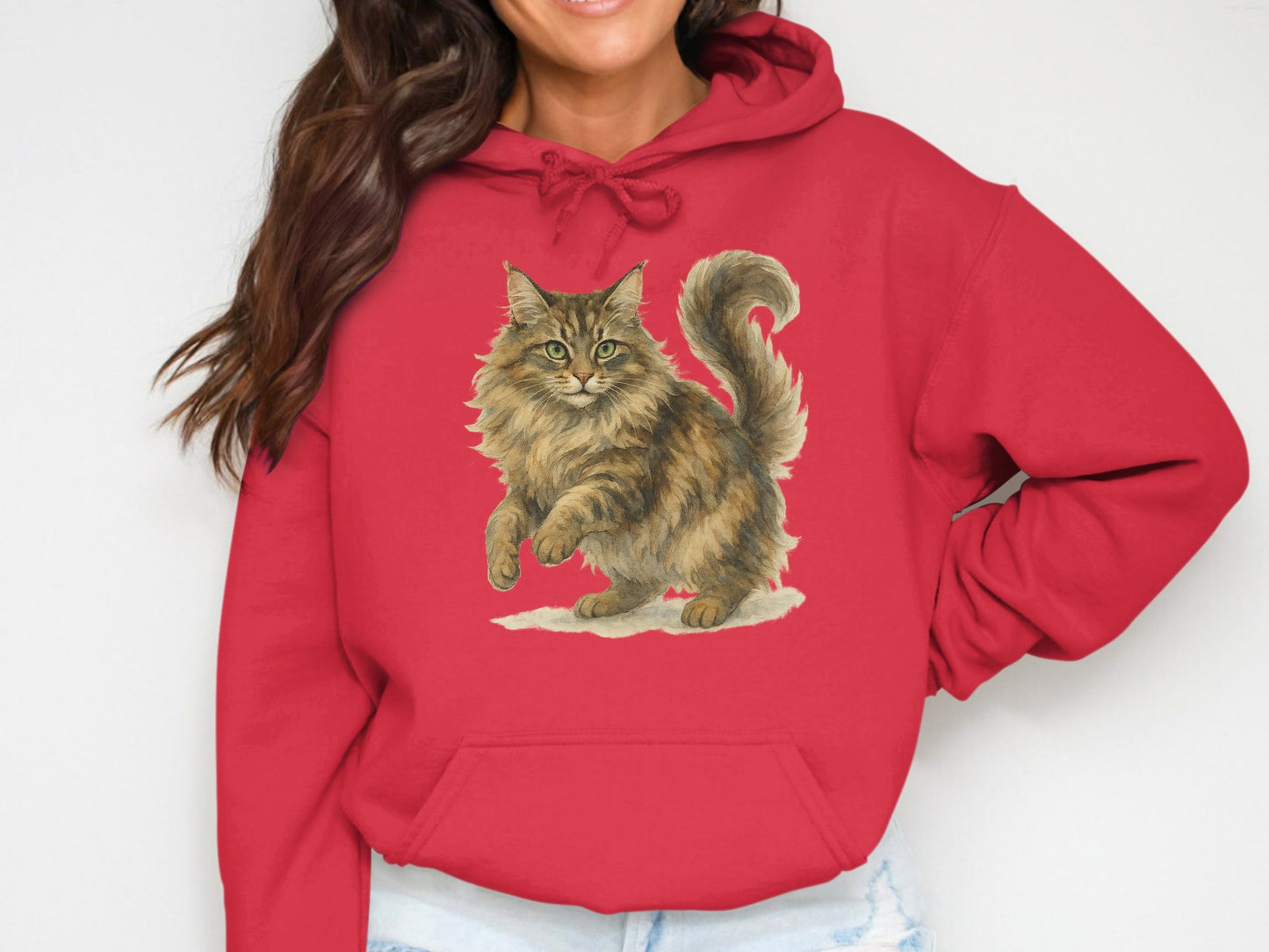 Cat Lover's Cozy Hoodie Sweatshirt Warm Apparel product