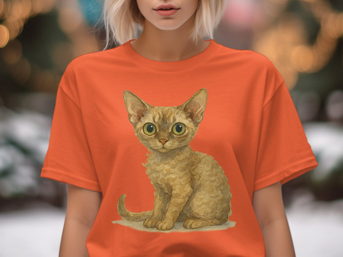 Cute Kitten Design Printed Graphic T-shirt Product Type